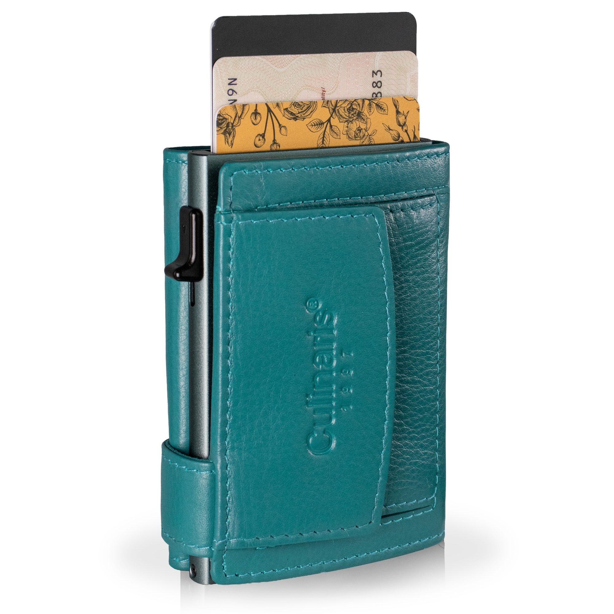Card Case with Coin Pocket - Turquoise | Culinaris