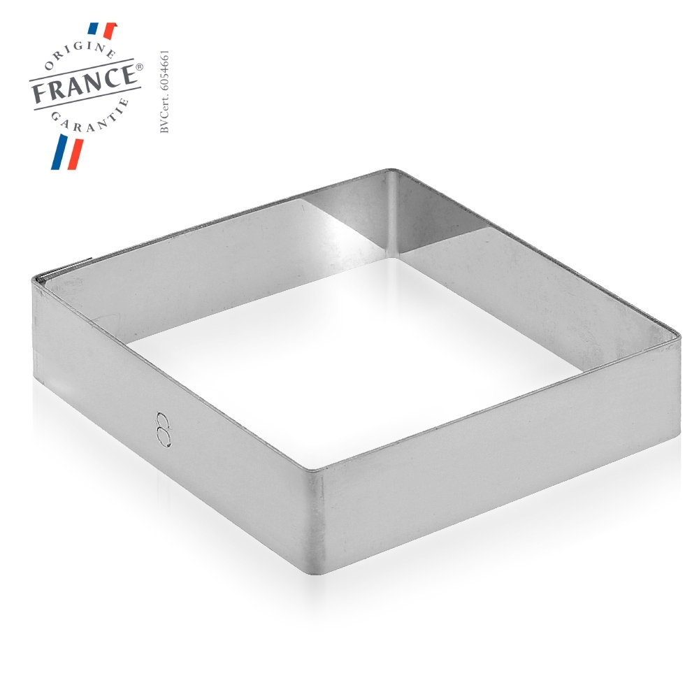 de Buyer - Quadratischer Tortenring - 12 x12 cm de Buyer - Quadratischer Tortenring - 12 x12 cm