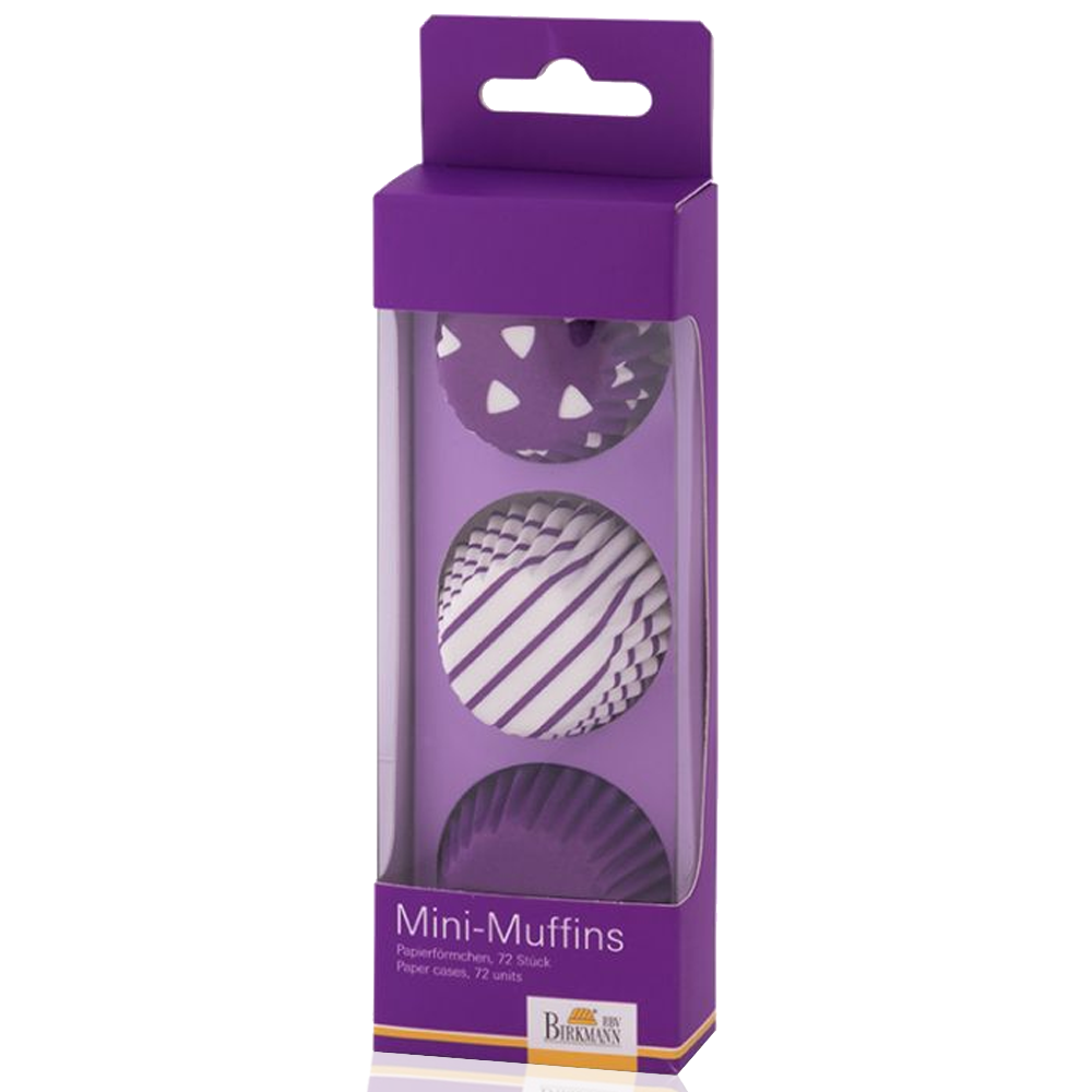 RBV Birkmann - Mini muffin paper cups - Color Splash - Purple