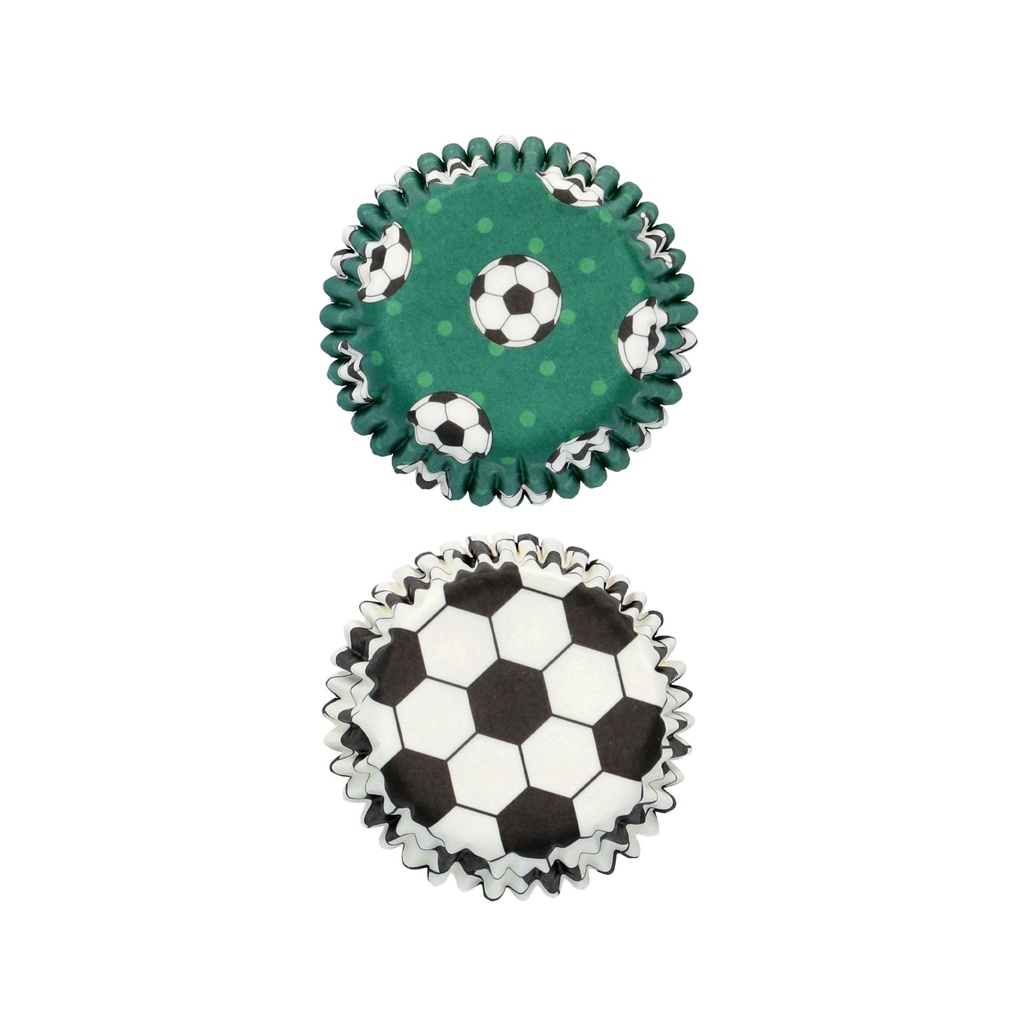 Birkmann - Mini Papierbackförmchen Fußball - Ø 4,5 cm - 100 Stück