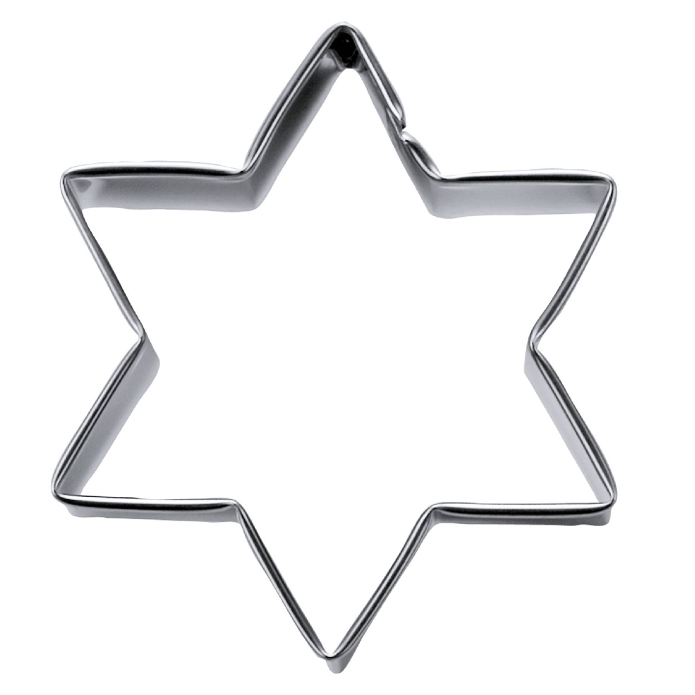 Städter - Ausstecher Stern H 2,5 cm - in 10 Größen - 6-zackig