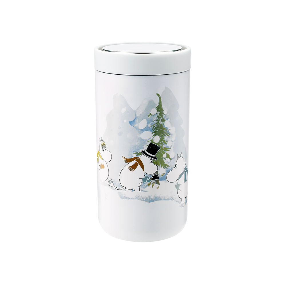 Stelton x Moomin - To Go Click - Mug 200 ml - Moomin Soft White Winter
