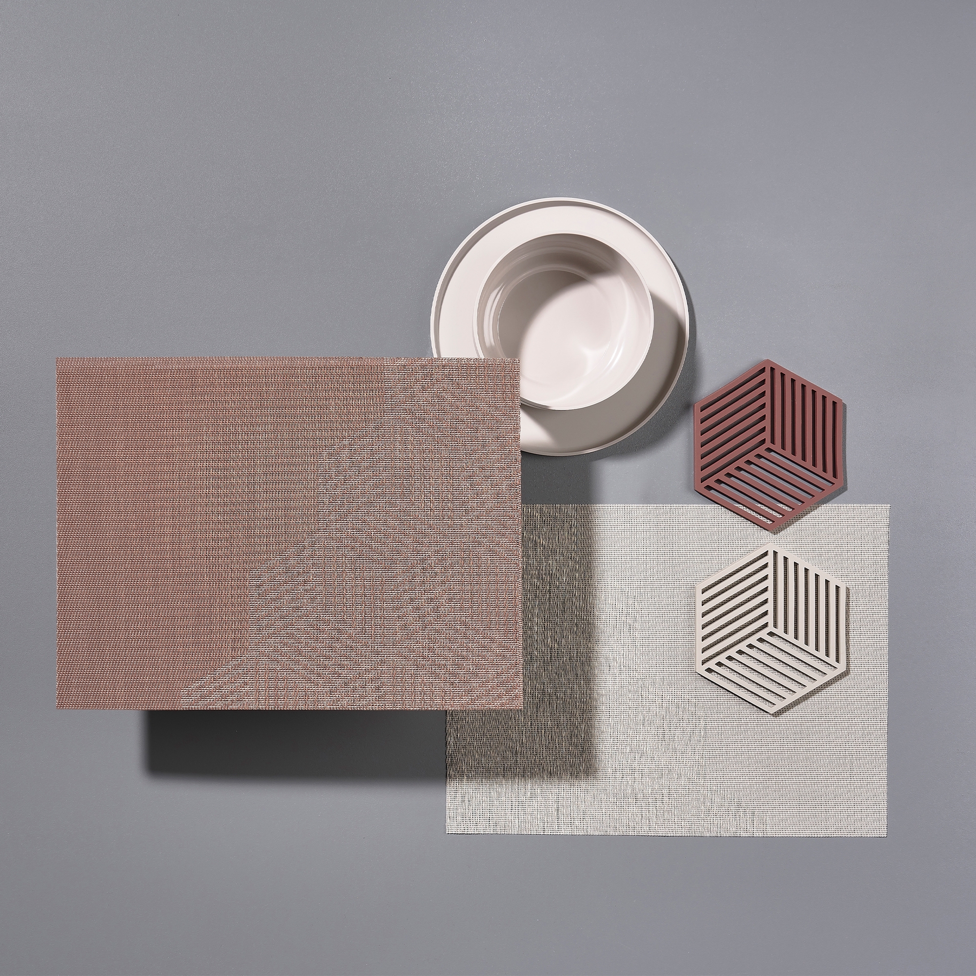 Zone - Hexagon Trivet - Warm Grey