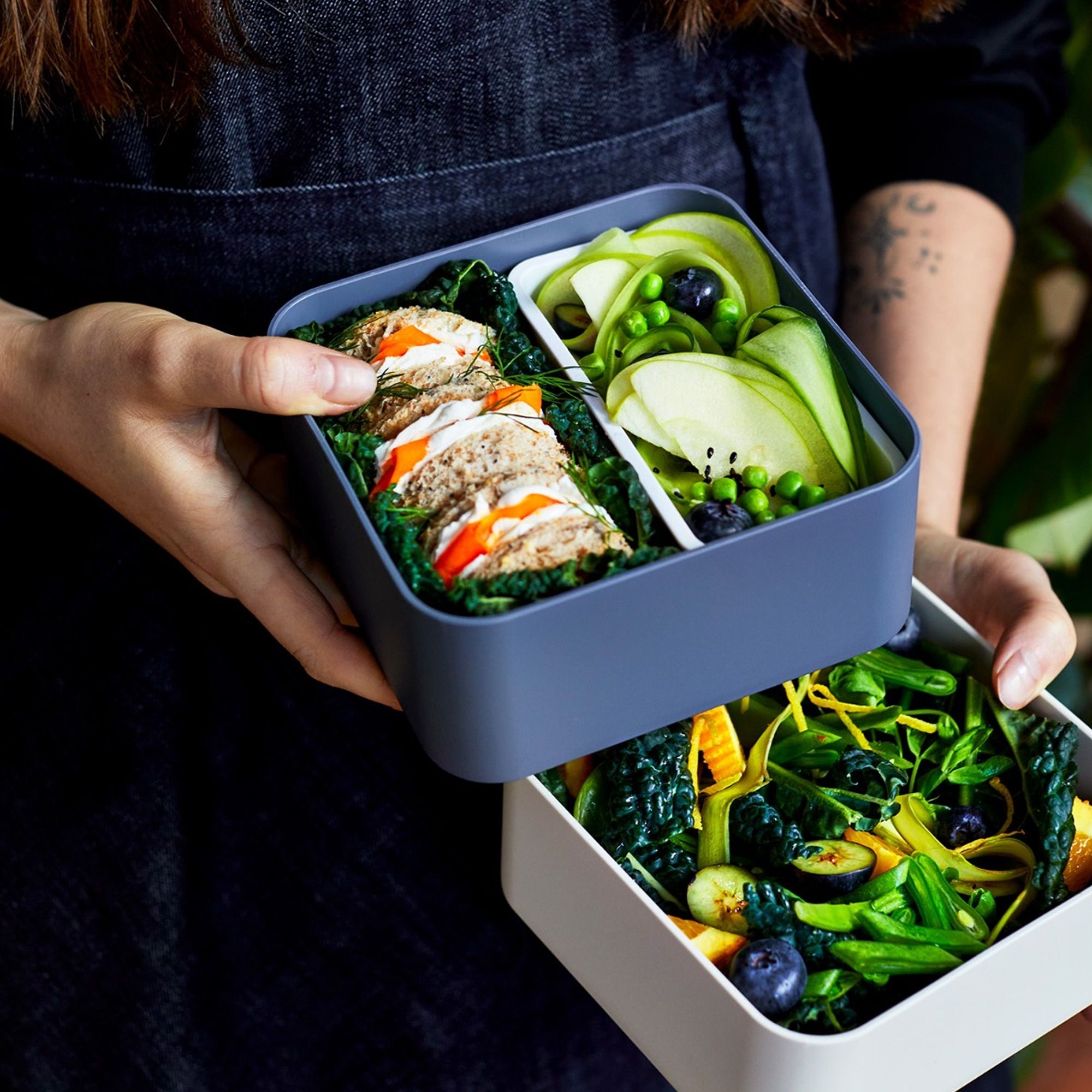 monbento - MB Square - blue natural monbento - MB Square - blue natural