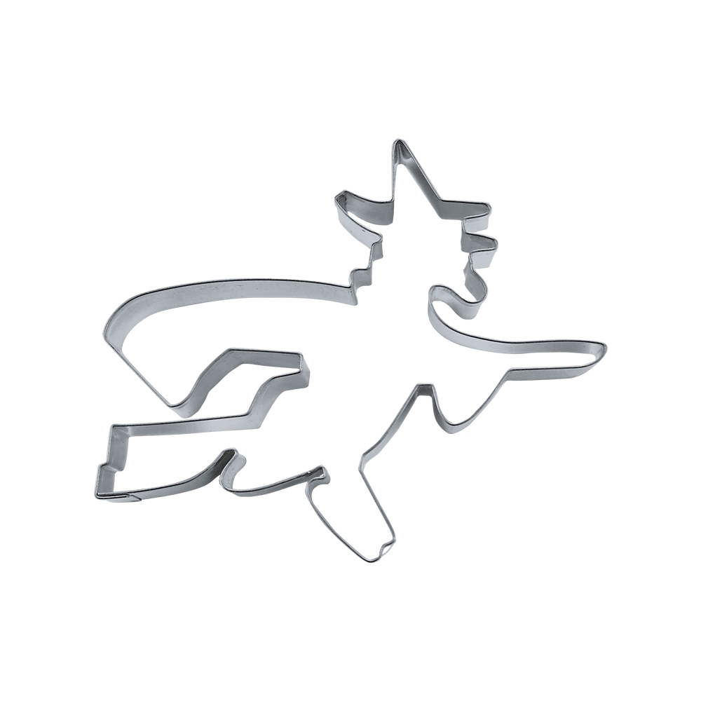 Städter - Ausstecher Hexe mit Besen - 10,5 cm Städter - Ausstecher Hexe mit Besen - 10,5 cm