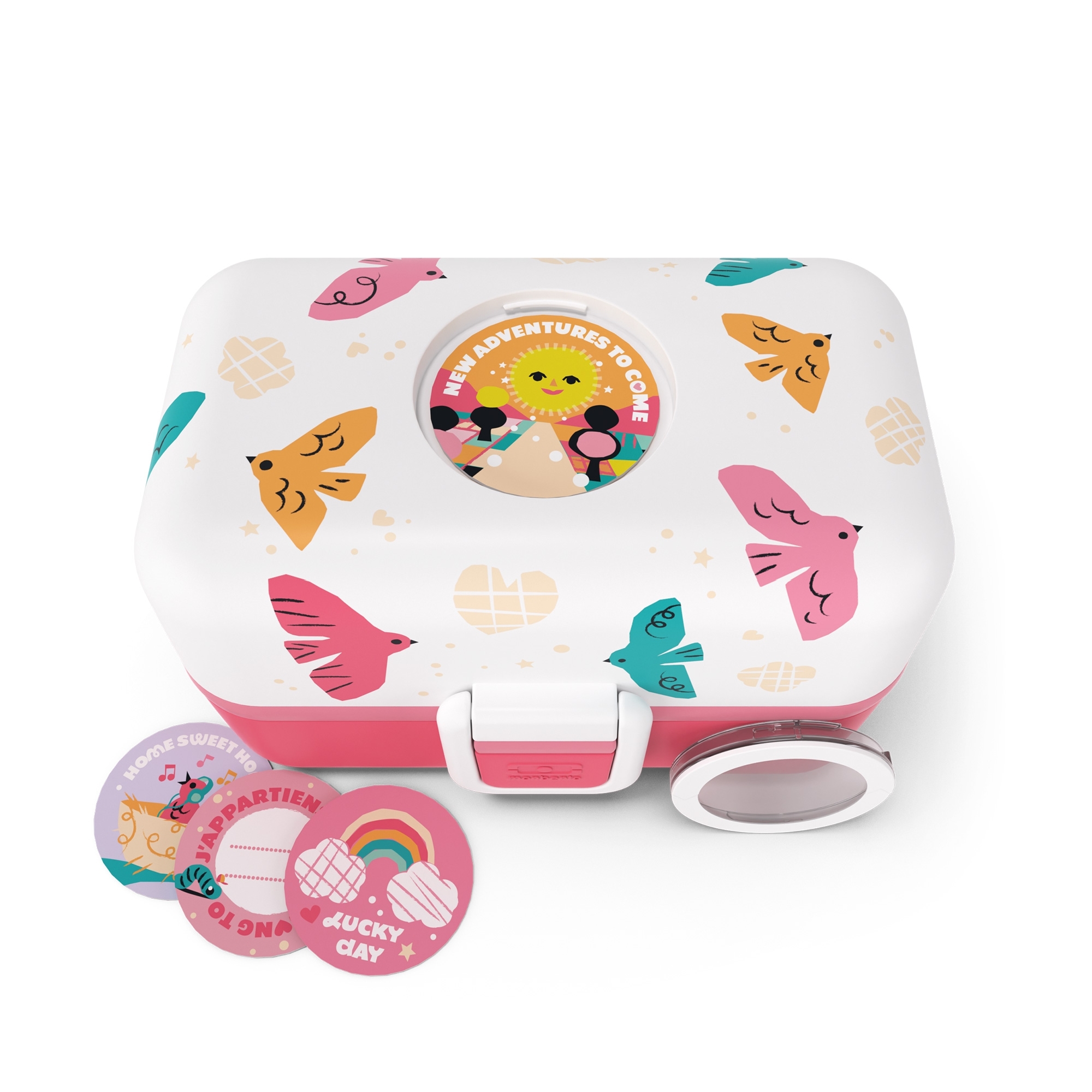 monbento - MB Tresor rosa Birds monbento - MB Tresor rosa Birds