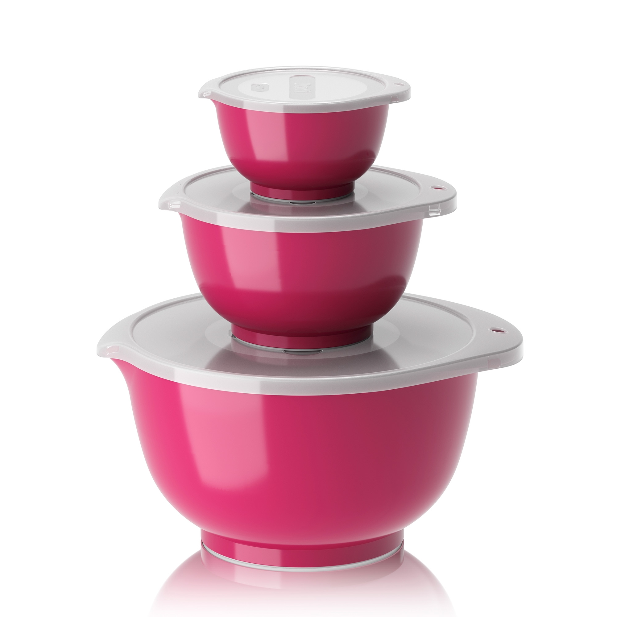 Rosti - Set NEW Margrethe 6-teilig (0,25 l + 0,75 + 3,0 l + passende Deckel) - Beetroot
