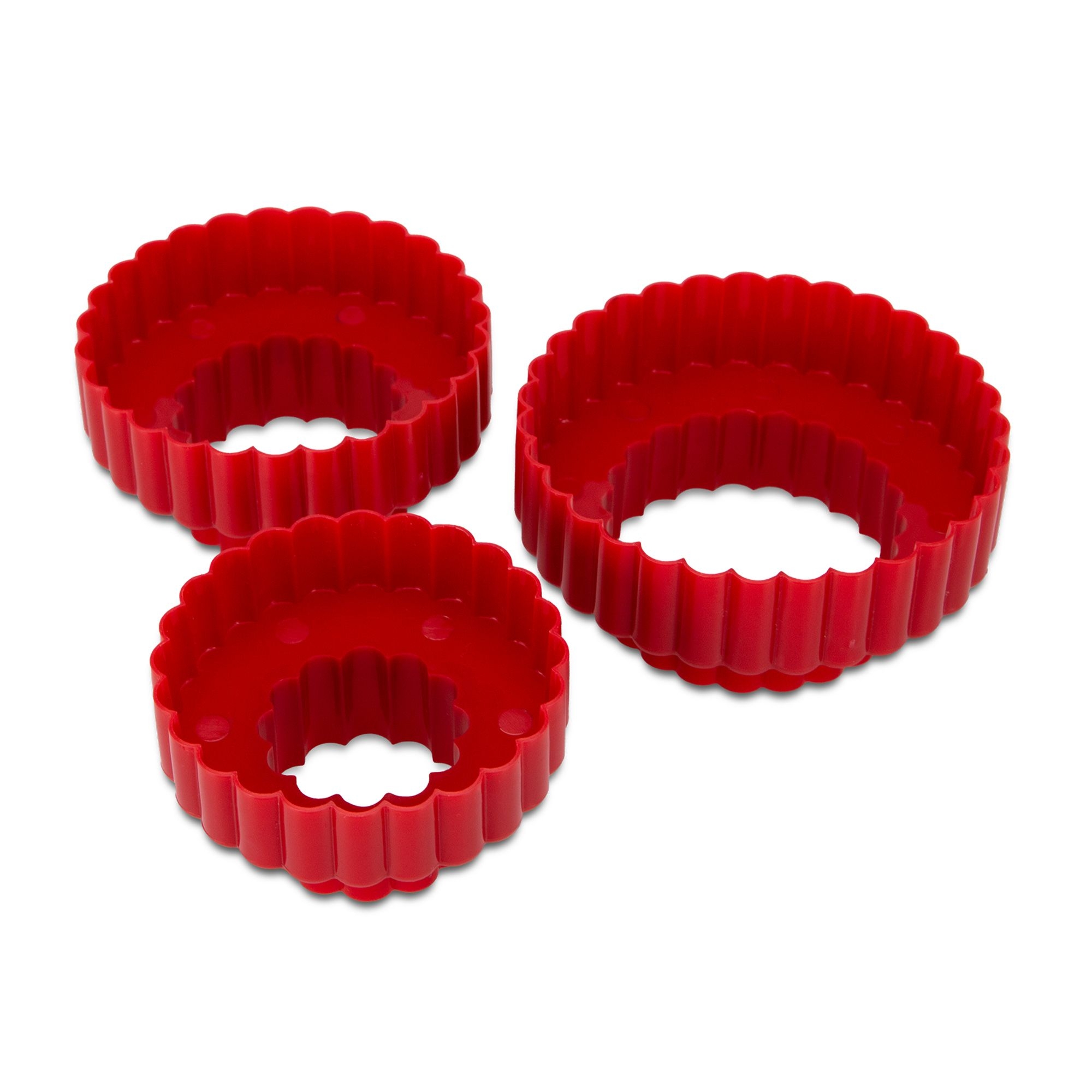 Städter - Cookie cutter round corrugated - Set 3 pcs.
