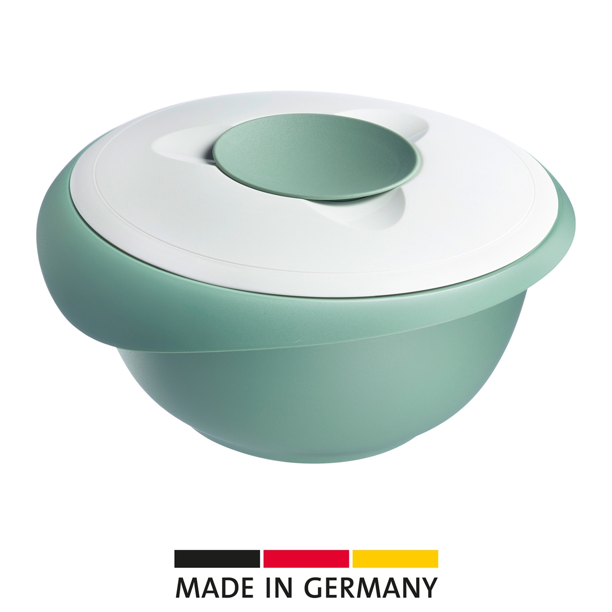 Westmark - Mixing Bowl with Two-Part Lid - 2,5 L - Mint Green/White