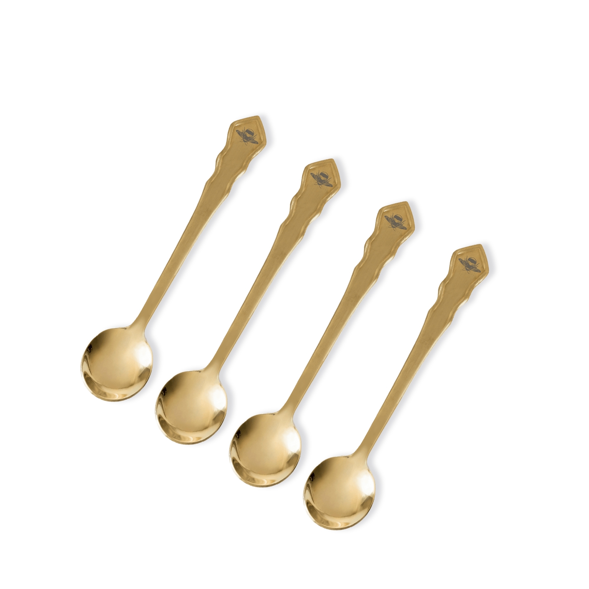 Bialetti - Teelöffel 4er-Set, goldfarben - Bridgerton