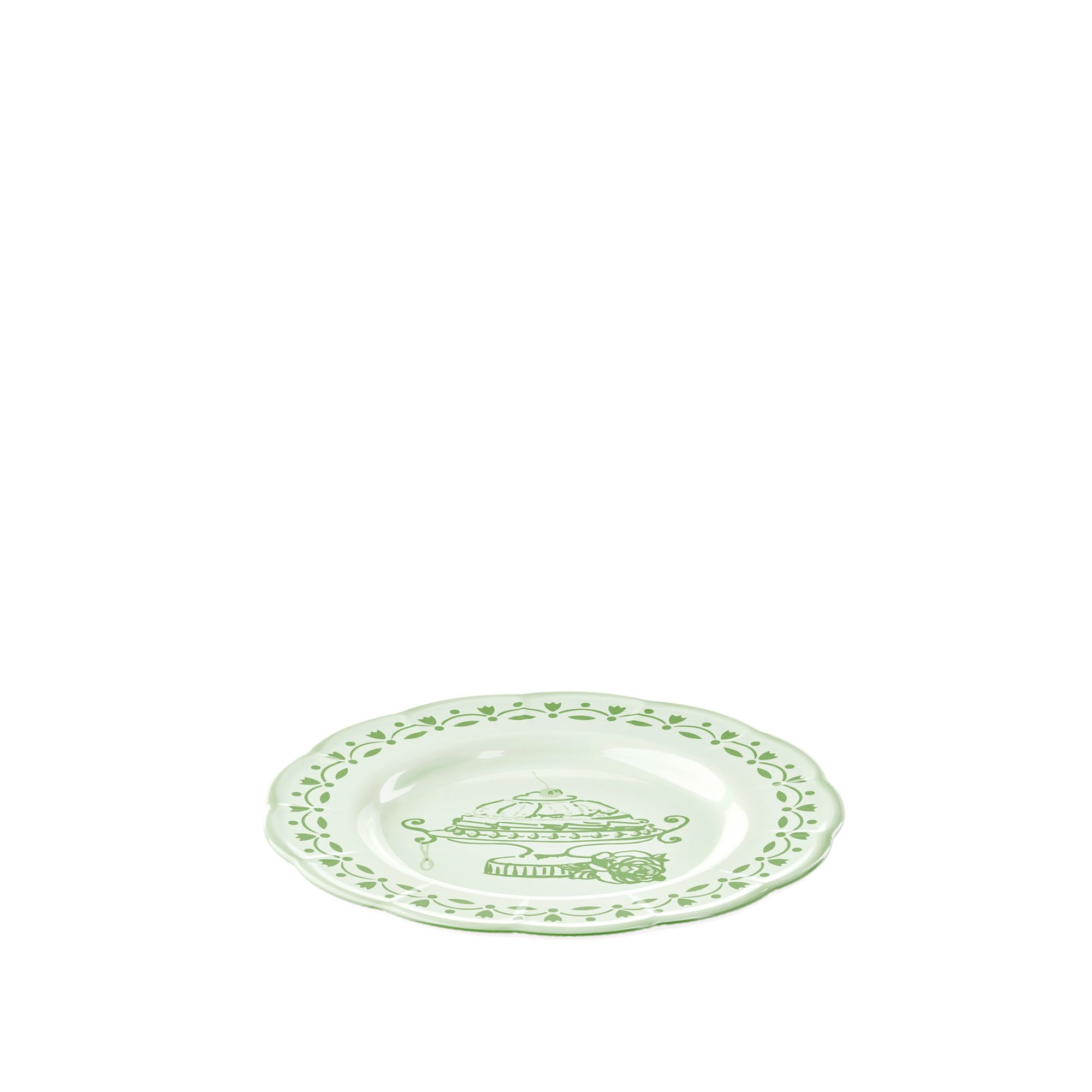 Guzzini - Dessert plate “JOSEPHINE” - Dusty Green