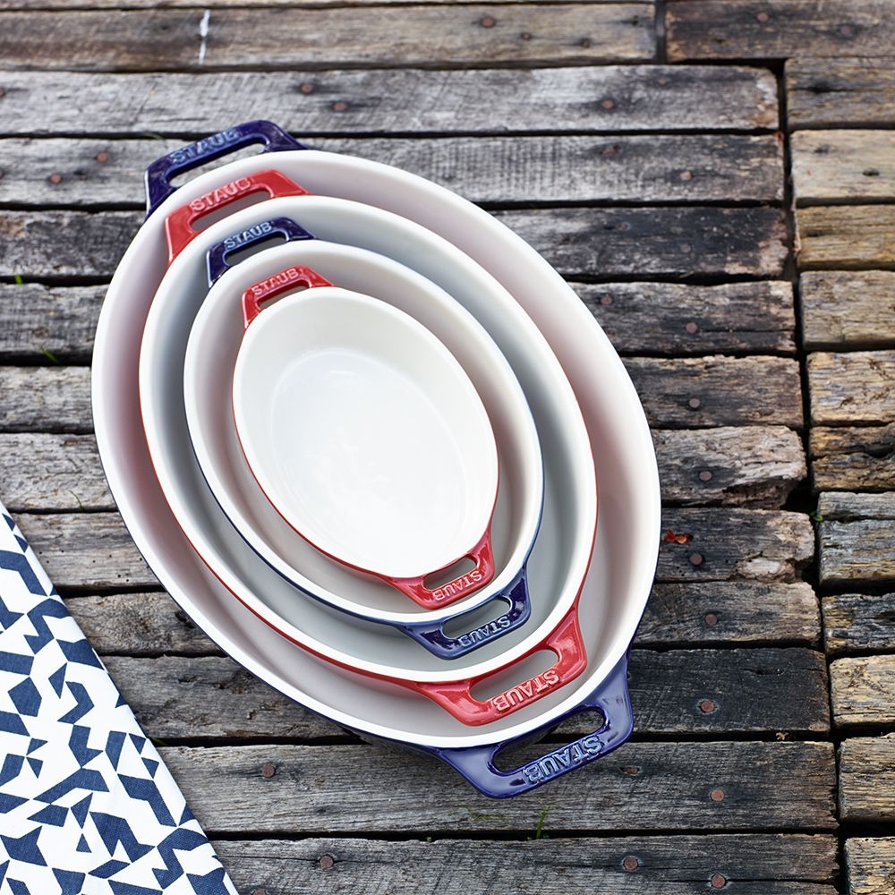 STAUB - Ceramique Ofenform | oval | 17 cm | weiß