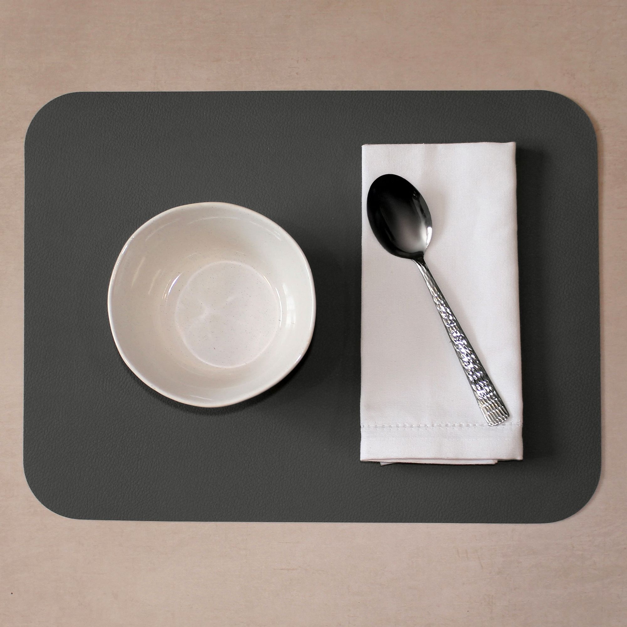 Freeform - FLEXIMATS - Tischset - 2er-Set - 46 x 33 cm - Hellgrau/Dunkelgrau Freeform - FLEXIMATS - Tischset - 2er-Set - 46 x 33 cm - Hellgrau/Dunkelgrau