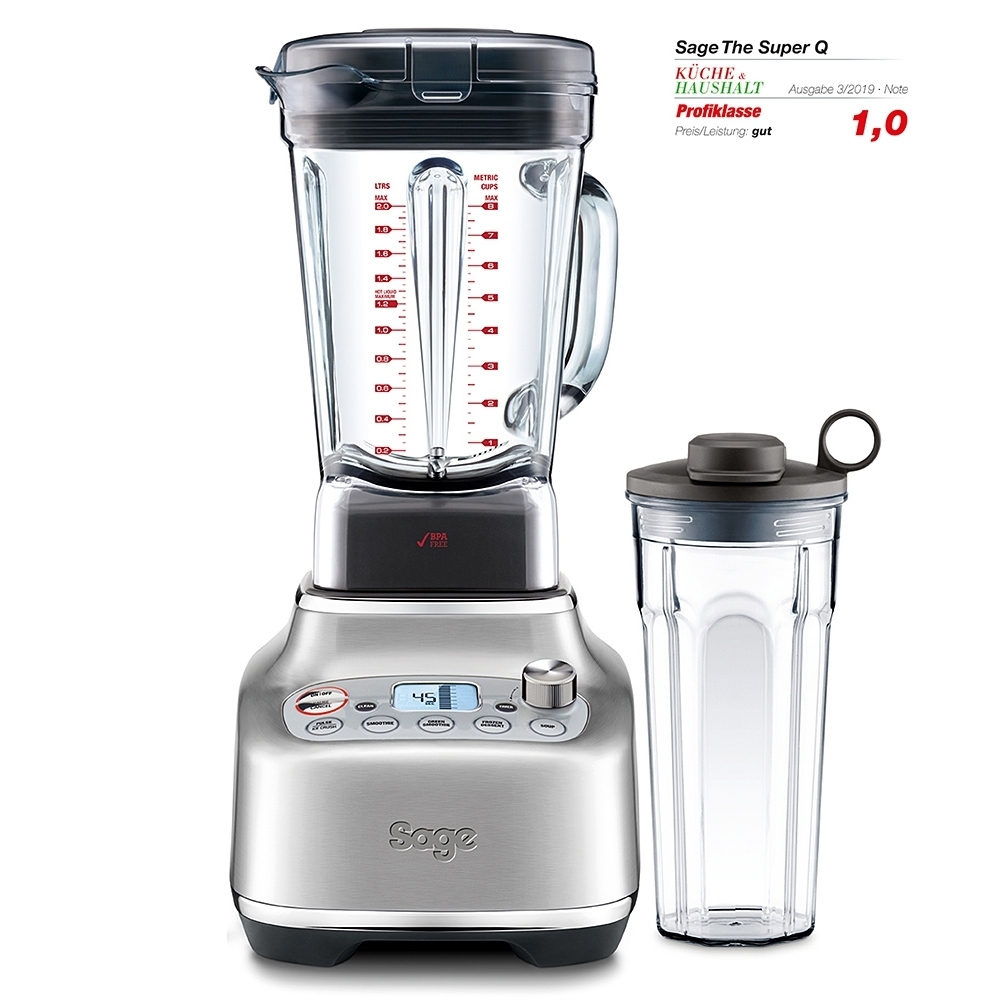 SAGE the Super Q Standmixer mit zusätzlichem Mixbecher