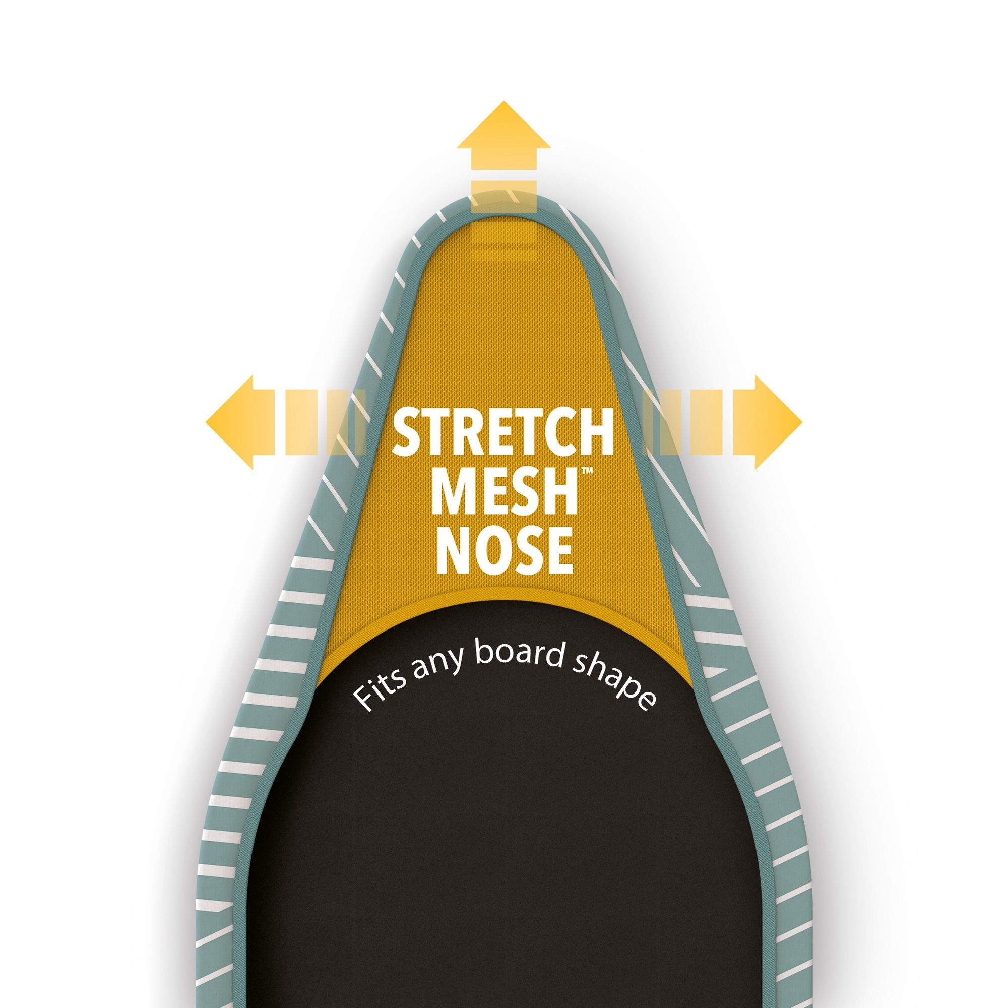 Joseph Joseph - Flexa™ Easy-fit Bügeltischbezug Grey - 124 cm Joseph Joseph - Flexa™ Easy-fit Bügeltischbezug Grey - 124 cm