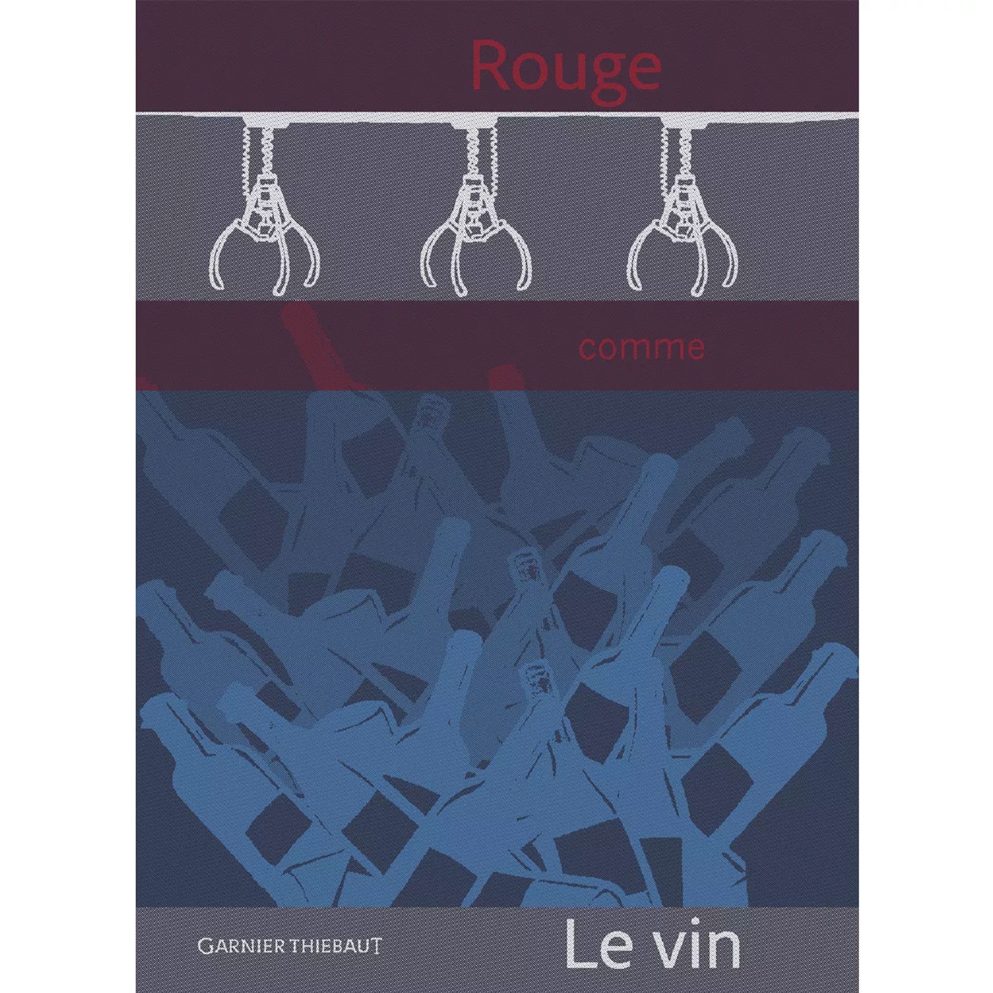 Garnier-Thiebaut Geschirrtuch - Rouge Comme Le Vin Tricolore