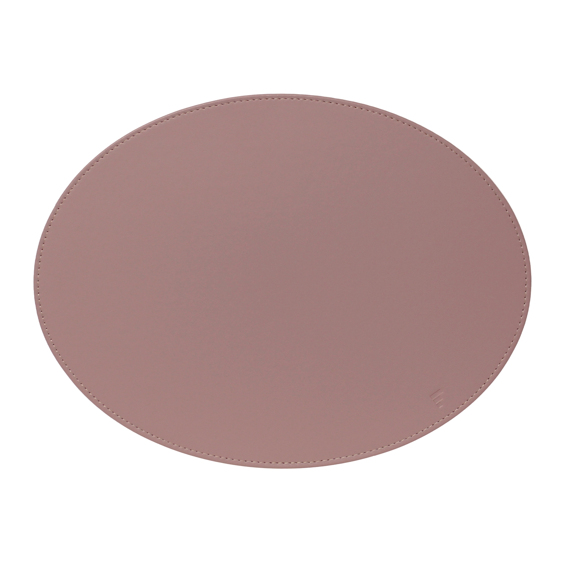 Freeform - Oval placemat - Old rose / Stone - 45 x 34 cm