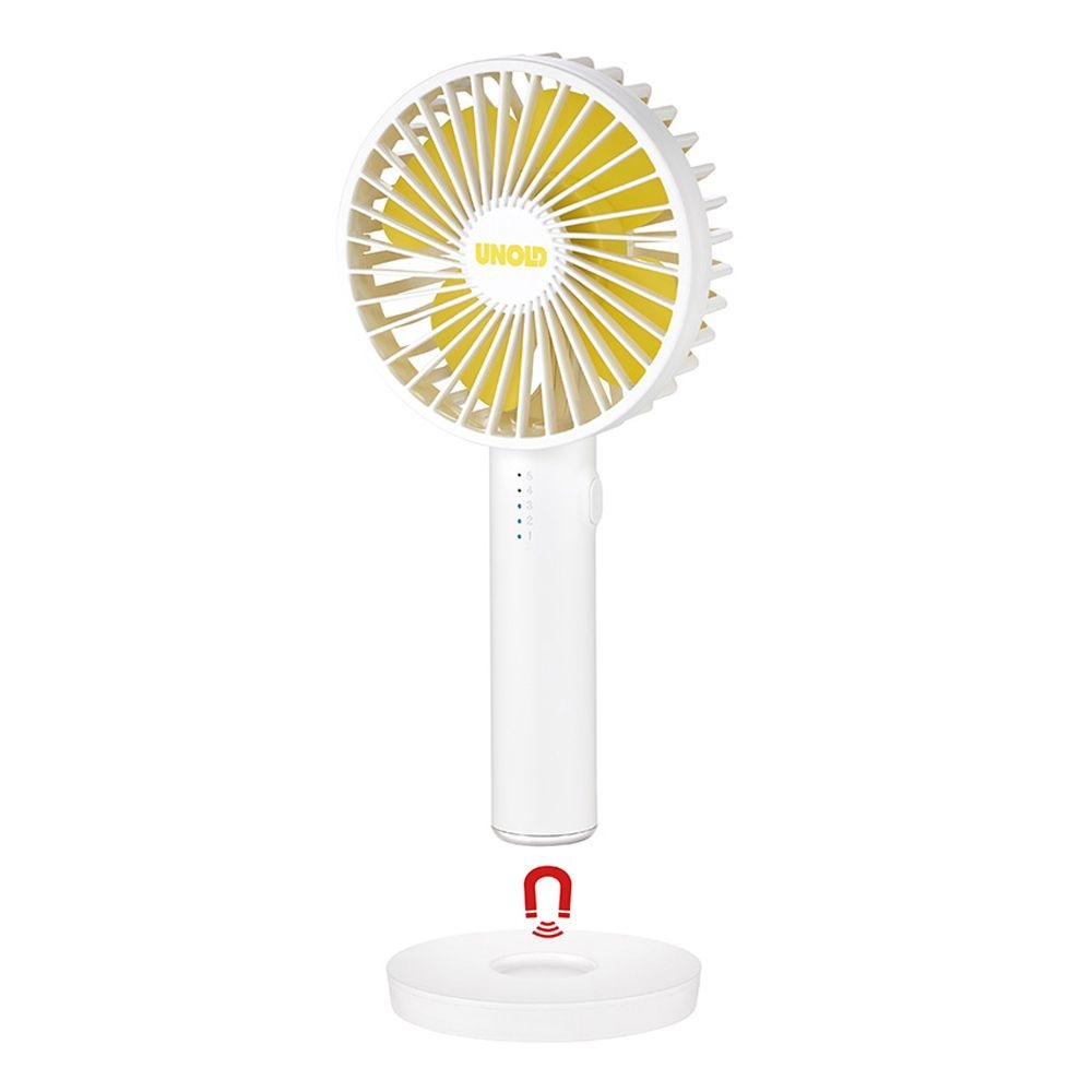Unold - Handventilator - Breezy II - weiß/gelb