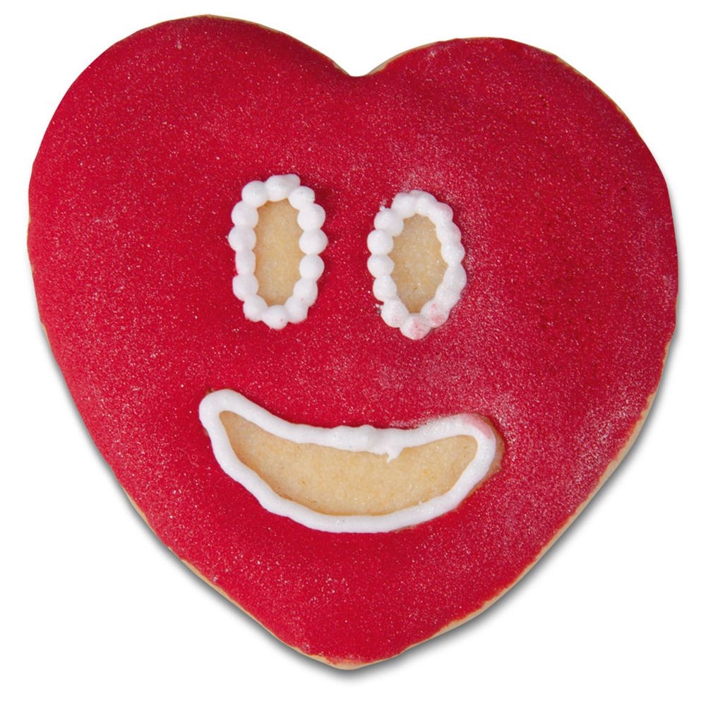 Städter - Cookie cutter Laughing heart - 5,5 cm - Set, 2 pieces