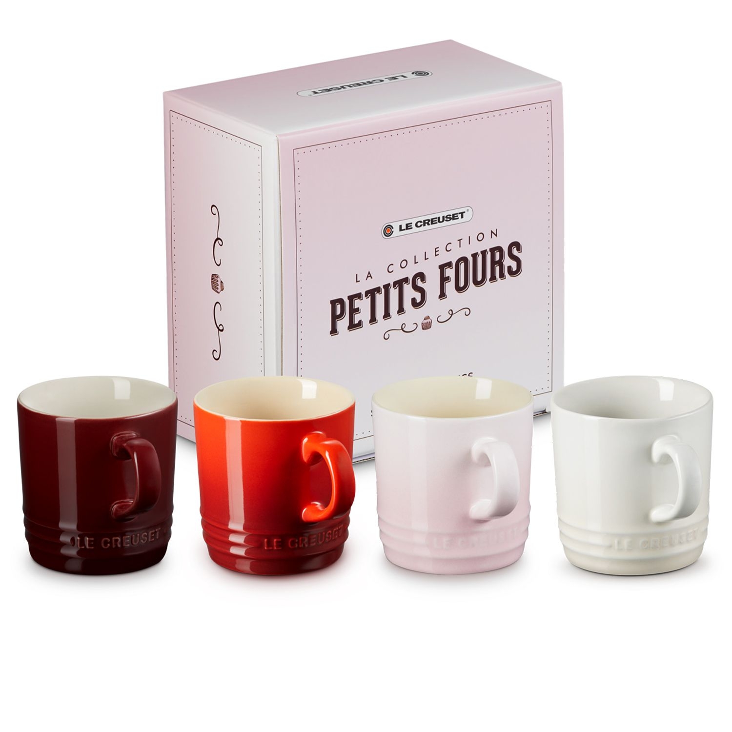 Le Creuset - 4er Set - Becher 350 ml - Petits Fours Le Creuset - 4er Set - Becher 350 ml - Petits Fours