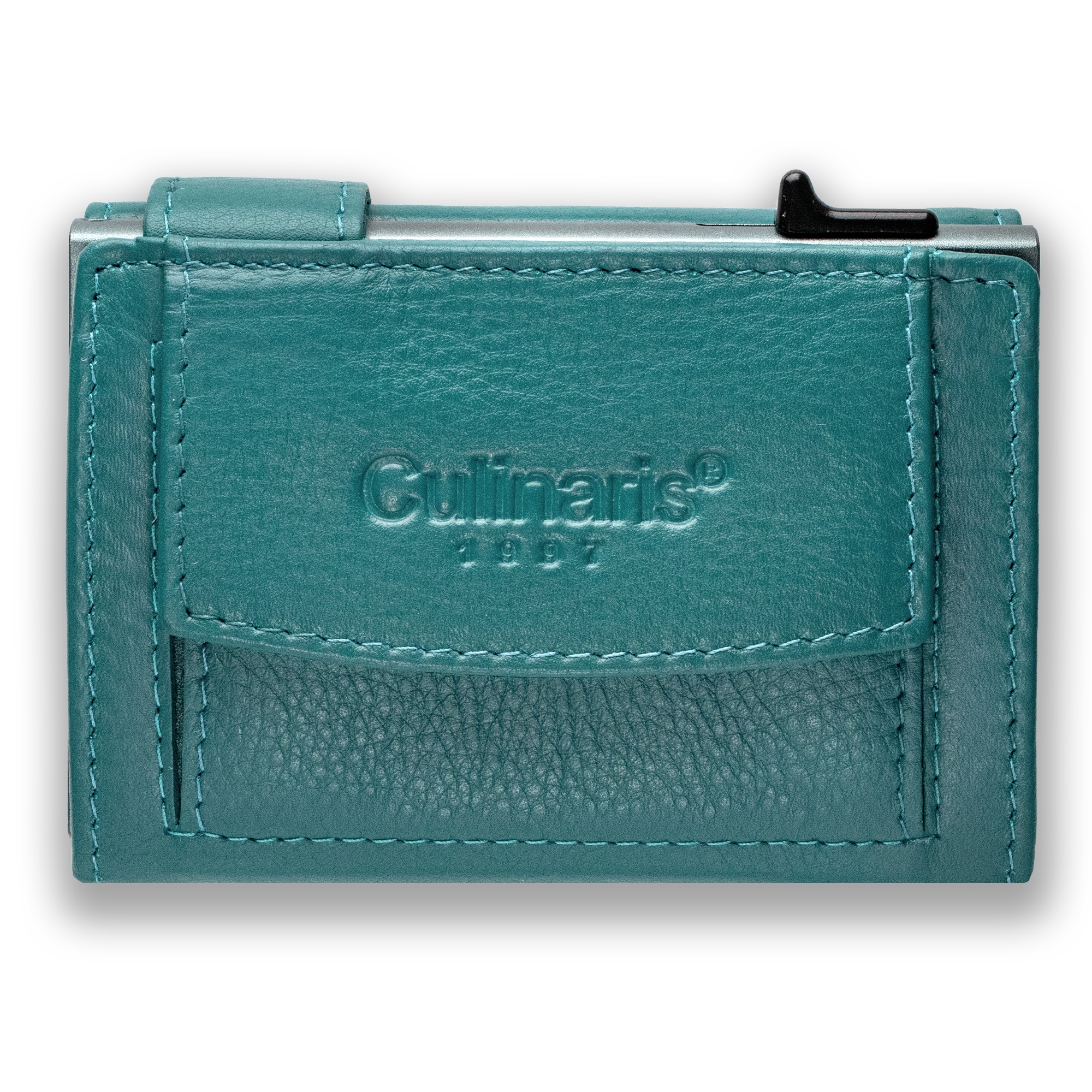 Card Case with Coin Pocket - Turquoise | Culinaris