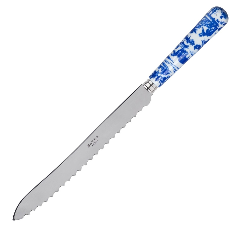 SABRE Paris - Toile de Jouy - Bread Knife 29 cm SABRE Paris - Toile de Jouy - Bread Knife 29 cm
