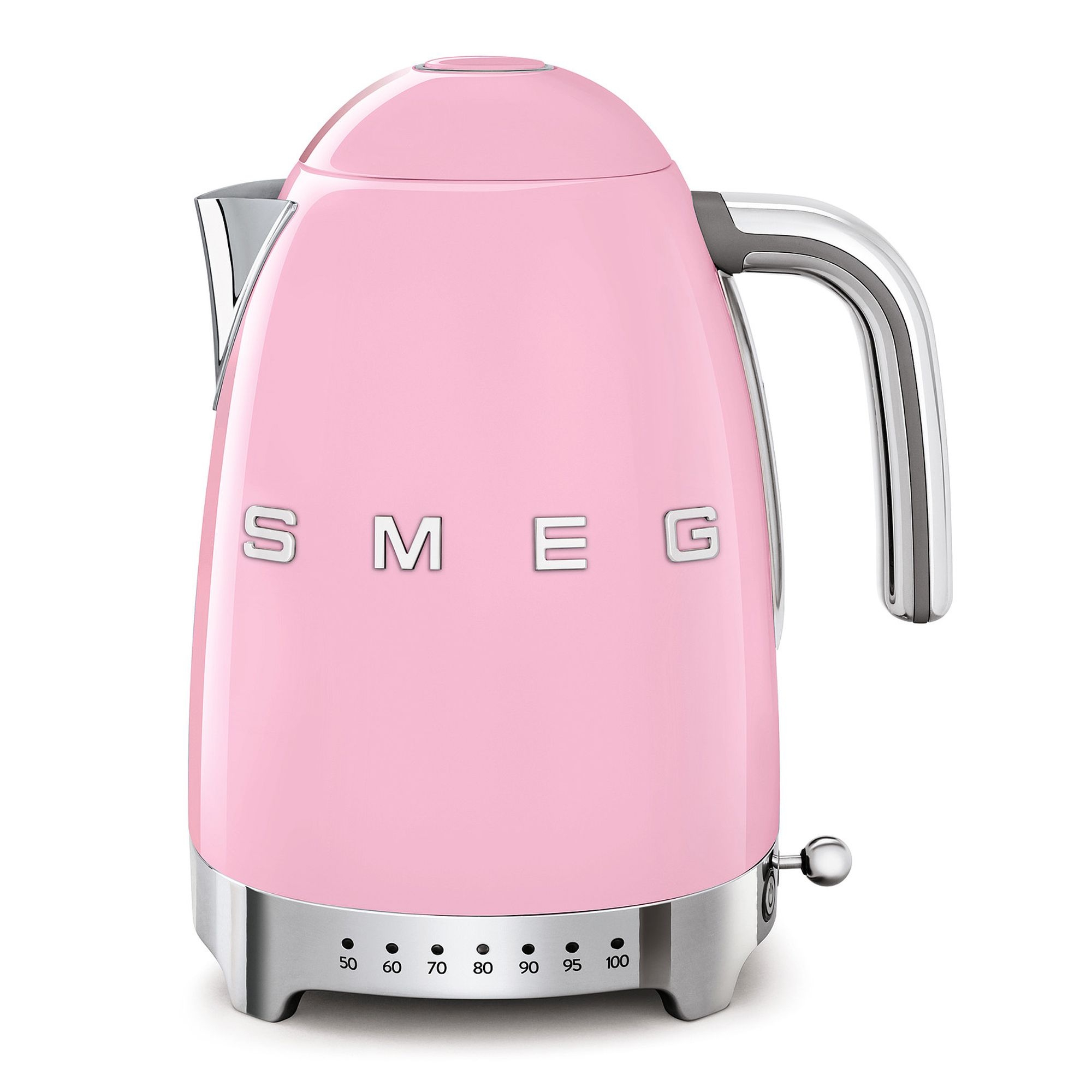 Smeg - 1.7 L kettle with adjustable temperature setting - pink Smeg - 1.7 L kettle with adjustable temperature setting - pink