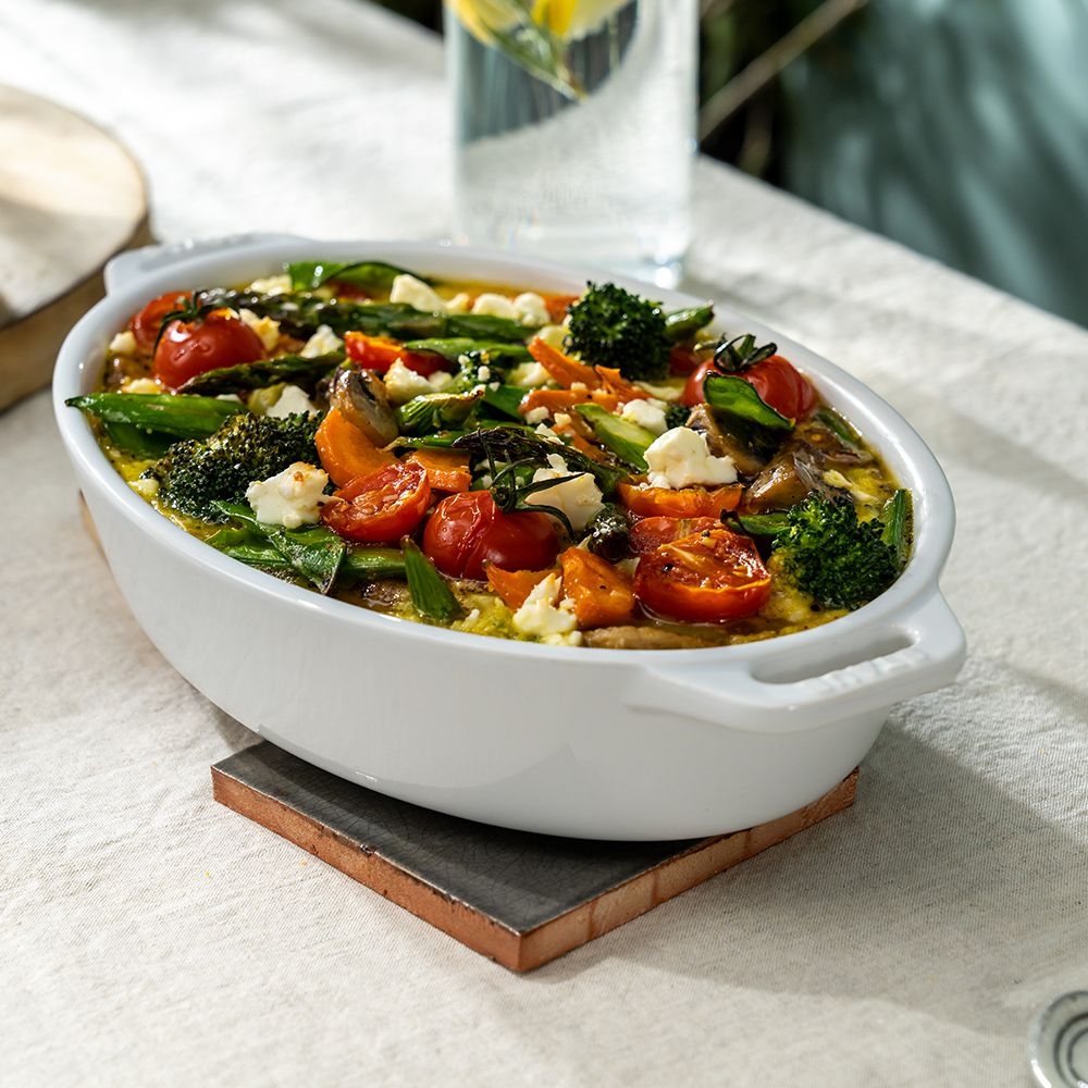 STAUB - Ceramique Ofenform | oval | 17 cm | weiß