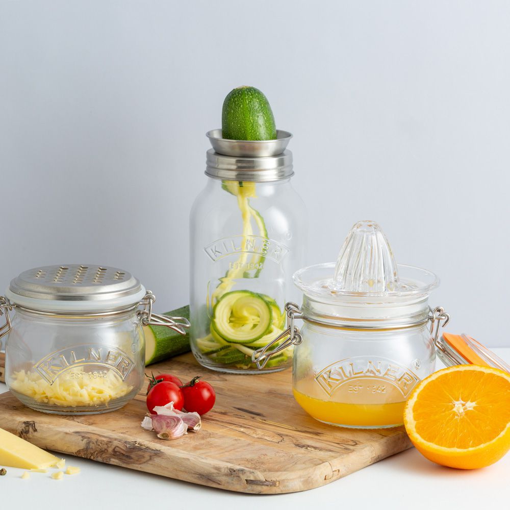 Kilner - Juice Glass Set with Lemon Squeezer