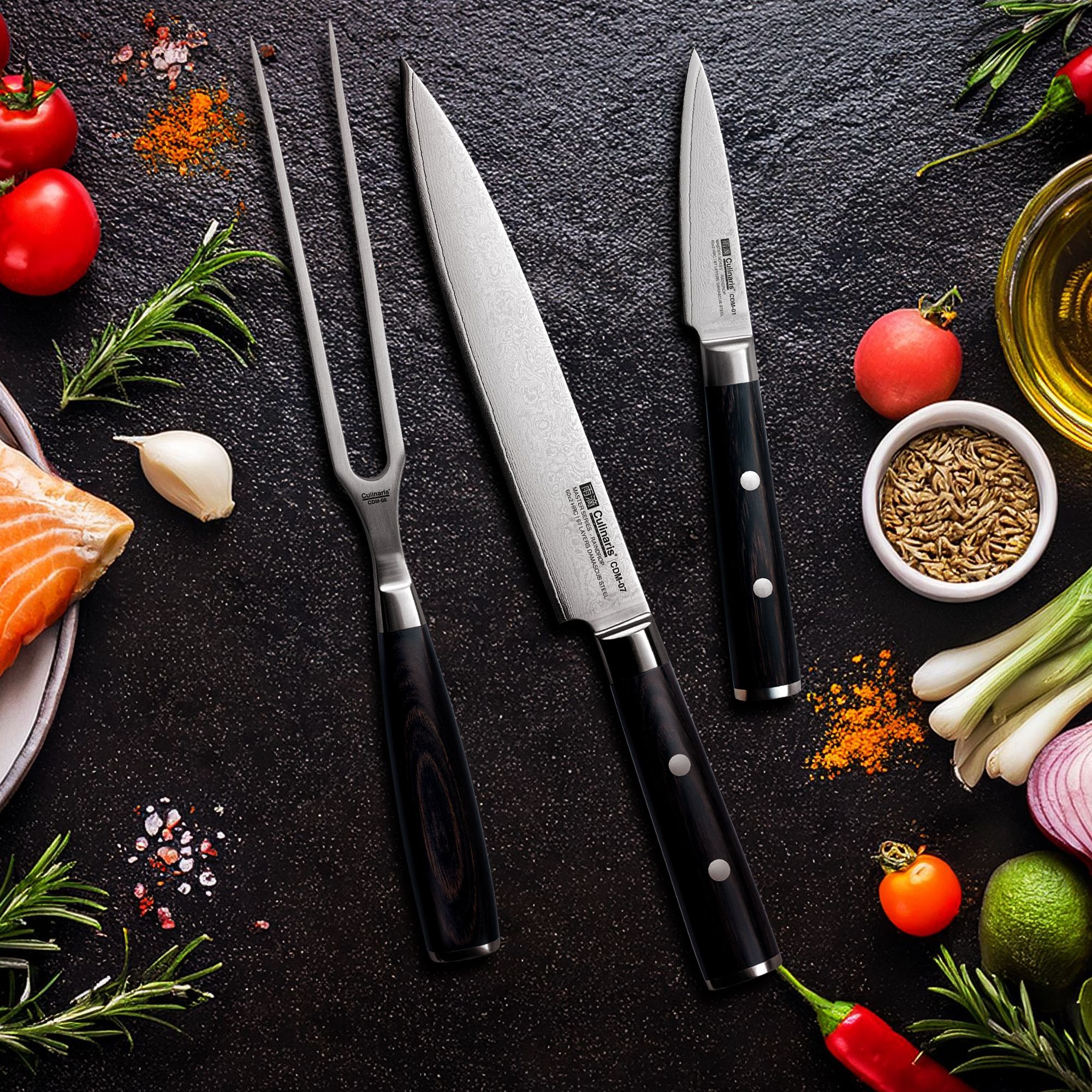 Schälmesser - Damascus Master - 10 cm - CDM-01 | Culinaris Schälmesser - Damascus Master - 10 cm - CDM-01 | Culinaris