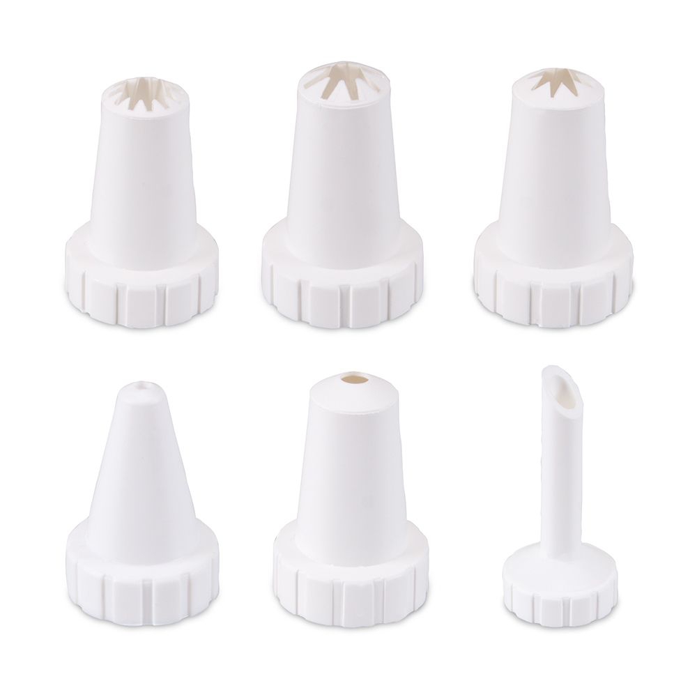 Städter - Decorating nozzles & piping bag - white small - Set 7 pieces