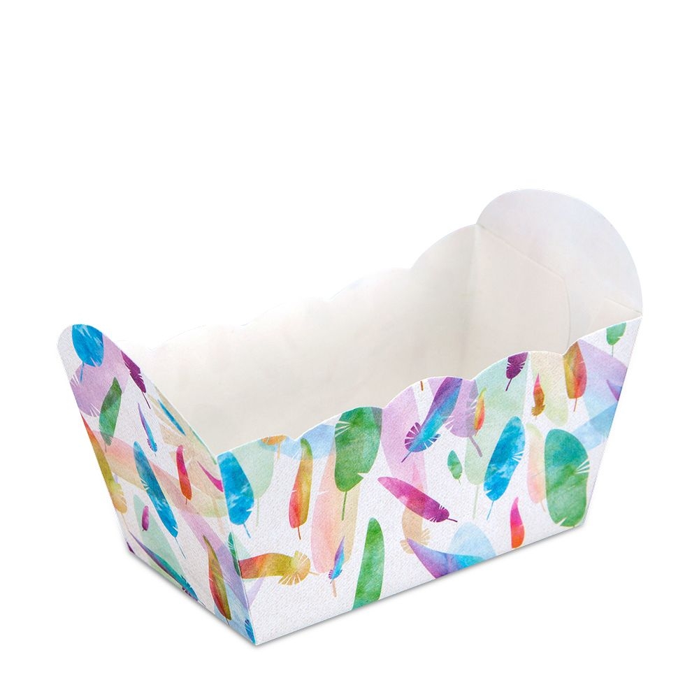 Städter - Papierbackform - 7 x 4 x 4 cm - Bunt - 10 Stück