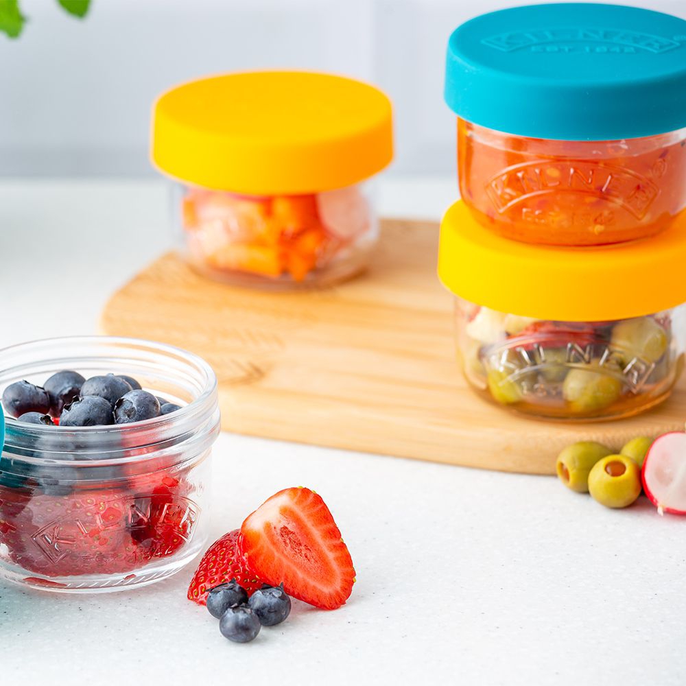 Kilner - Set of 2 Snack and Store Pots - 125 ml