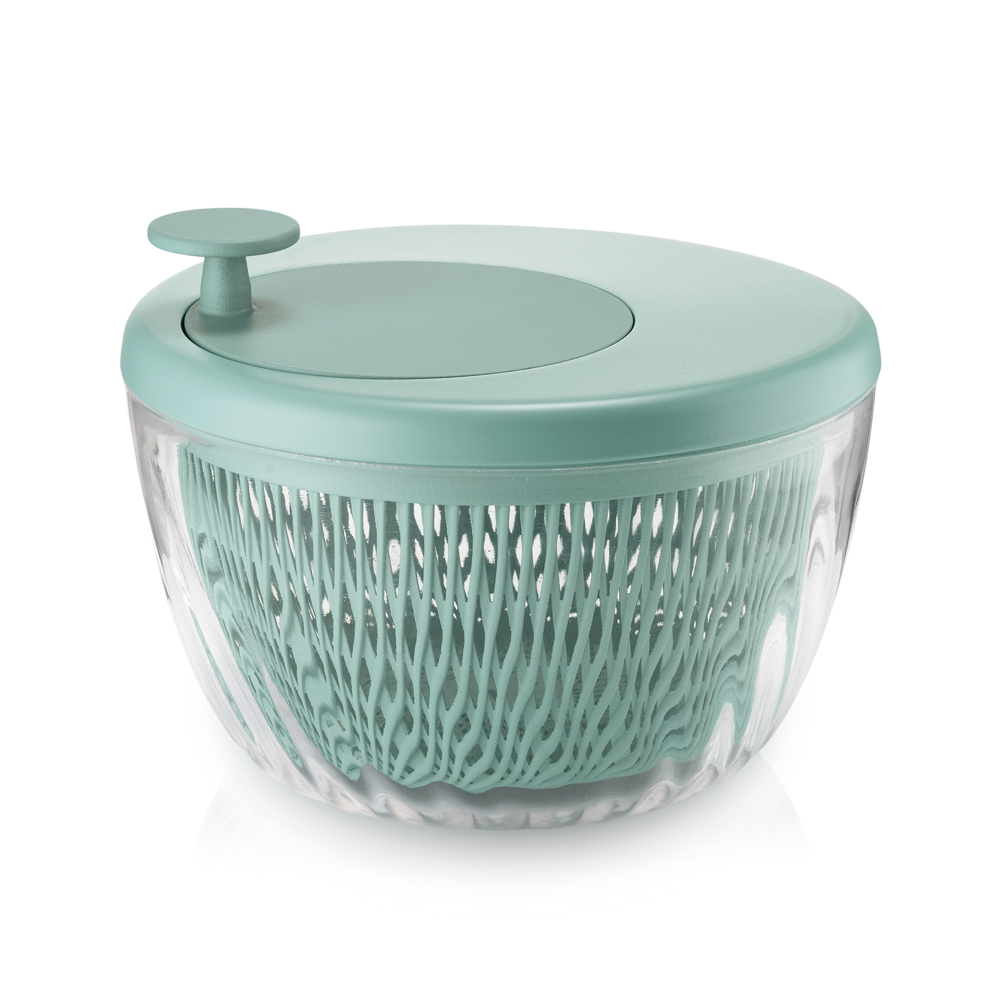 Guzzini - Salatschleuder mit Deckel SPIN&STORE 26cm - Lichen green