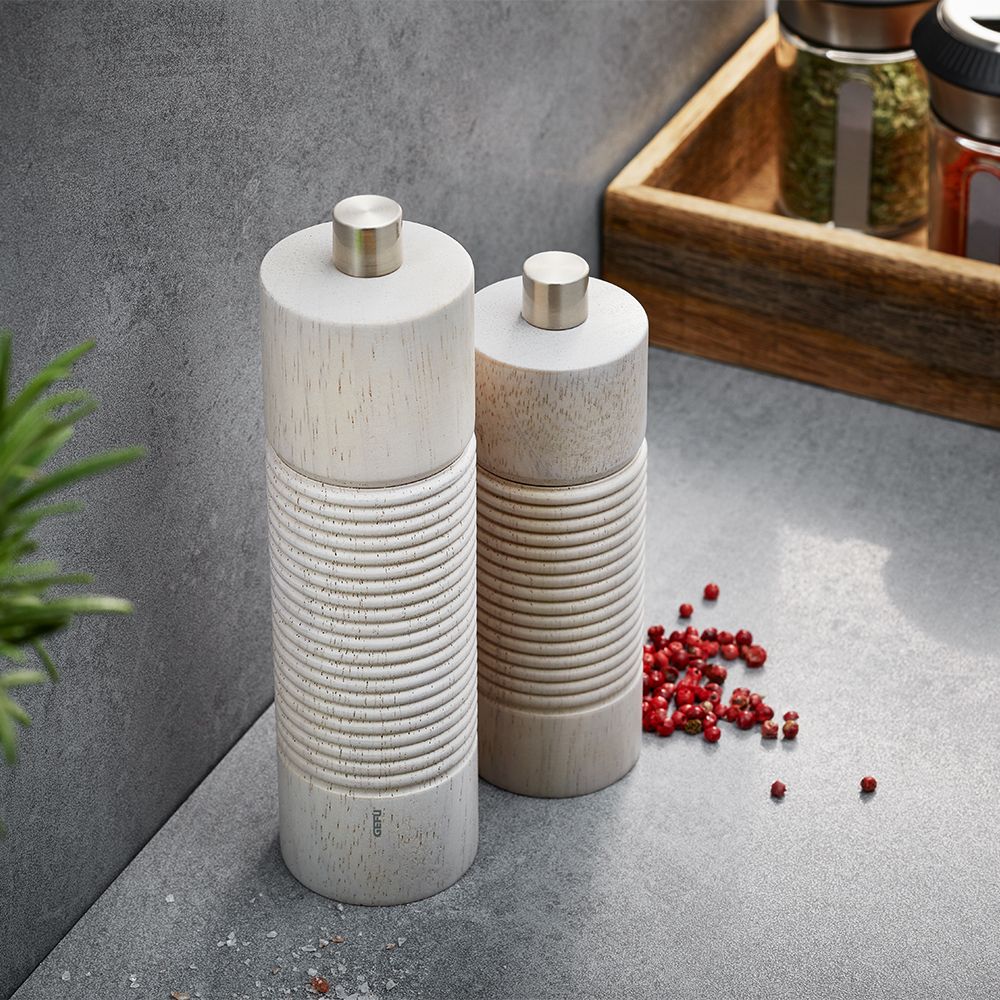 Gefu - Salt or pepper mill TEDORO 18 cm white