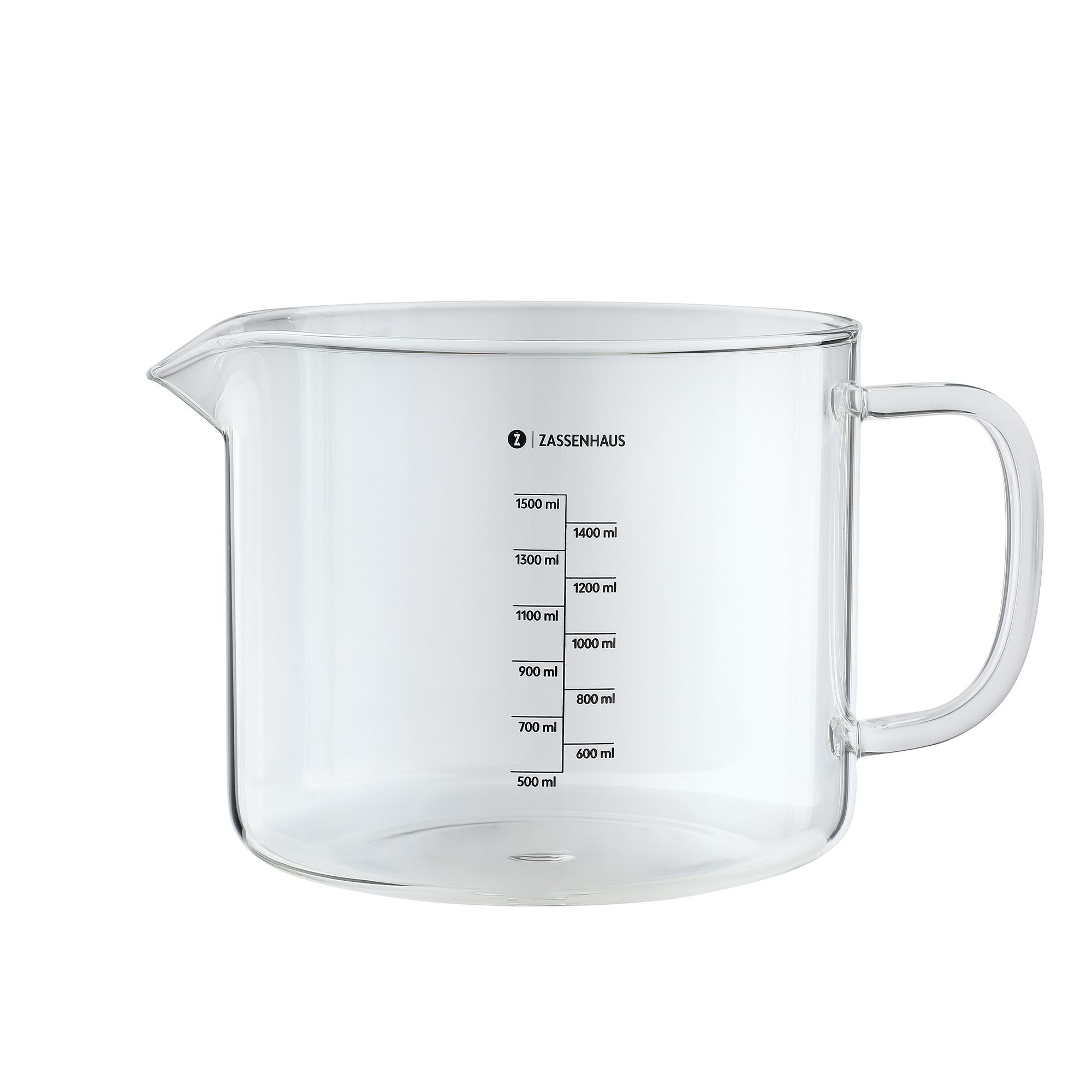 Zassenhaus - Digital Kitchen Scale BAKE with Measuring Cup - black