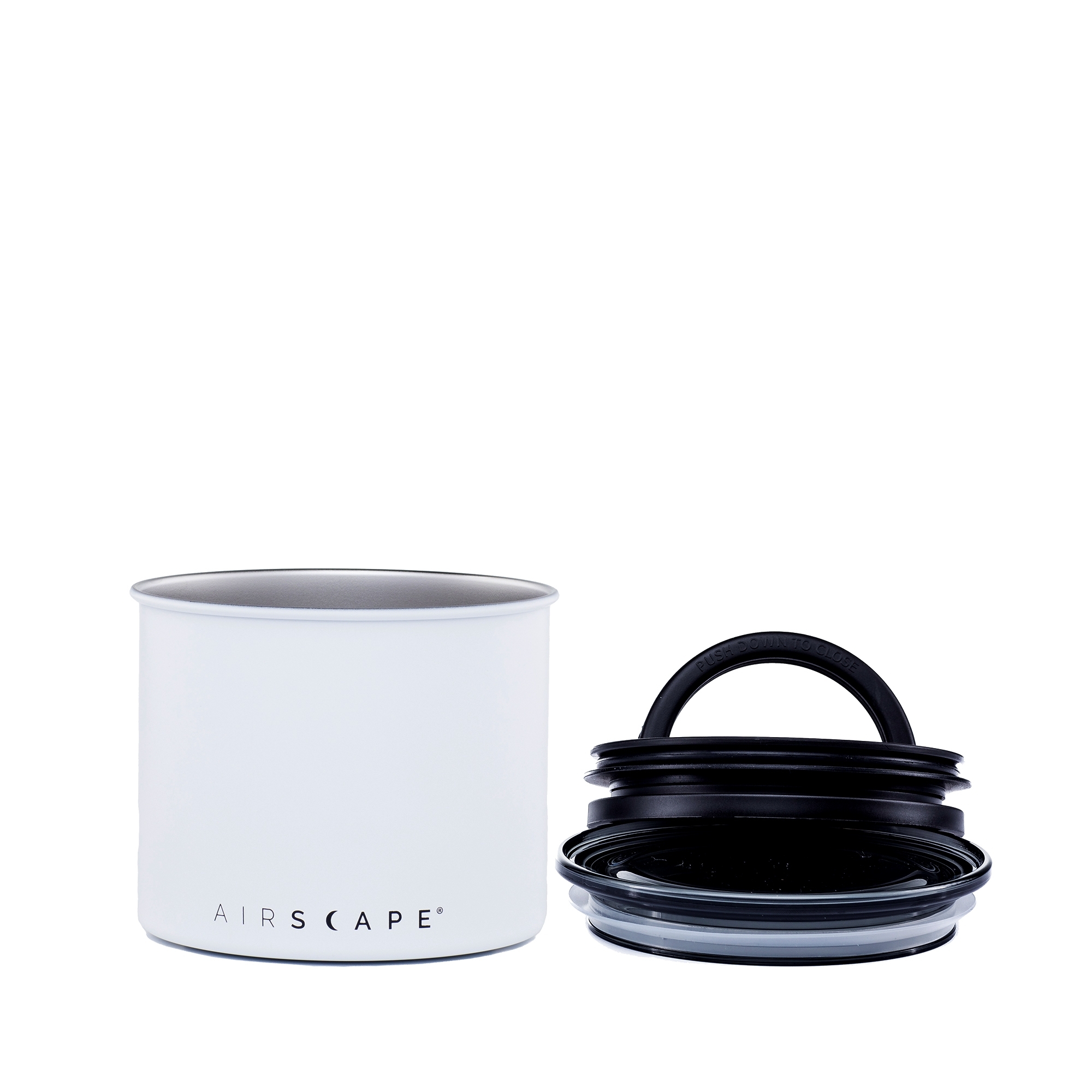 Airscape® – Stainless Steel Aroma Container, small, matte white