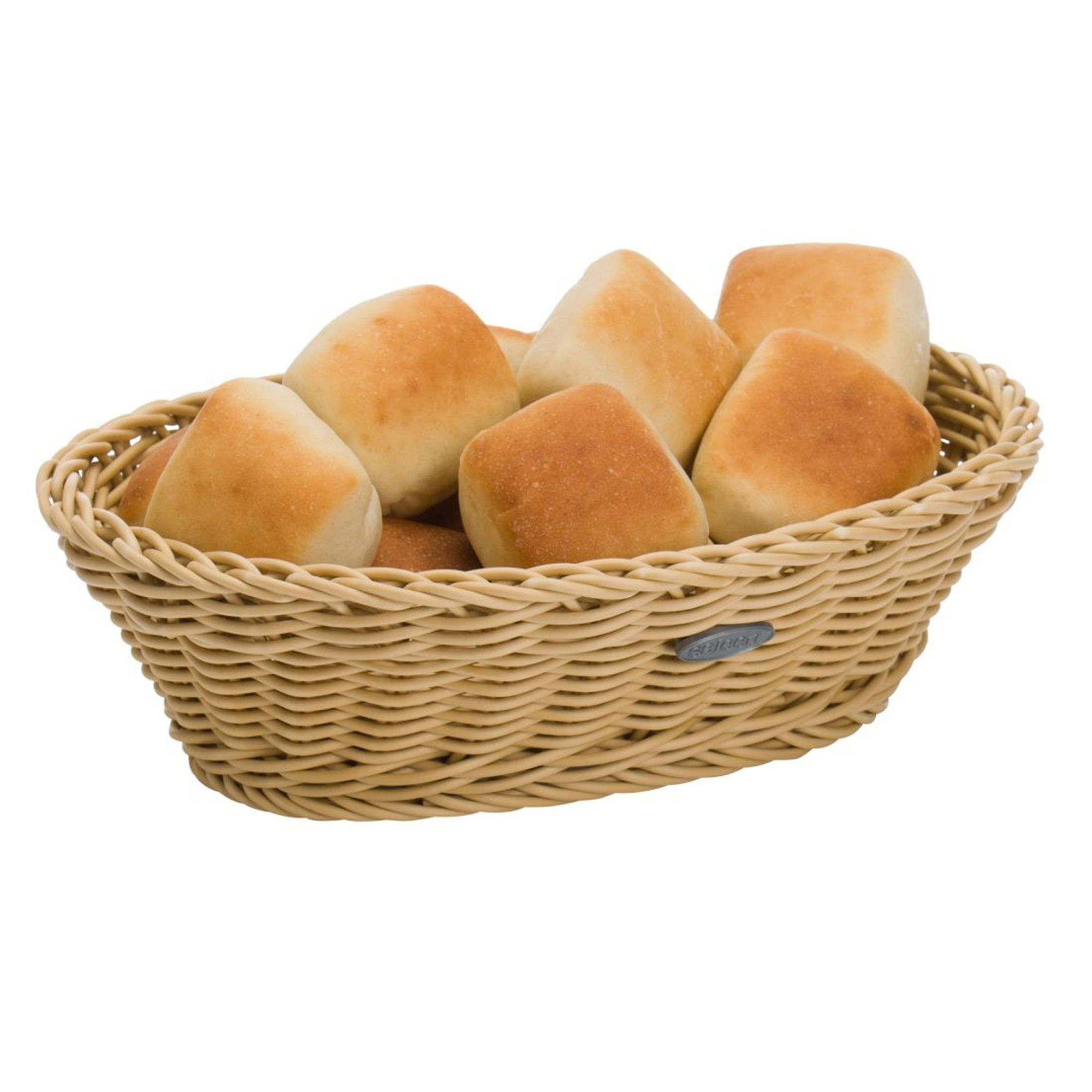 Westmark Coolorista light beige oval basket with bread rolls