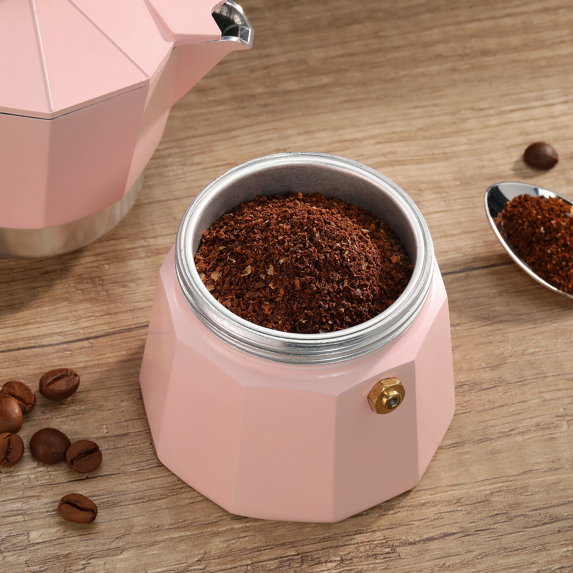 Cilio - Espressokocher - LEGNO - 6 Tassen - rosa