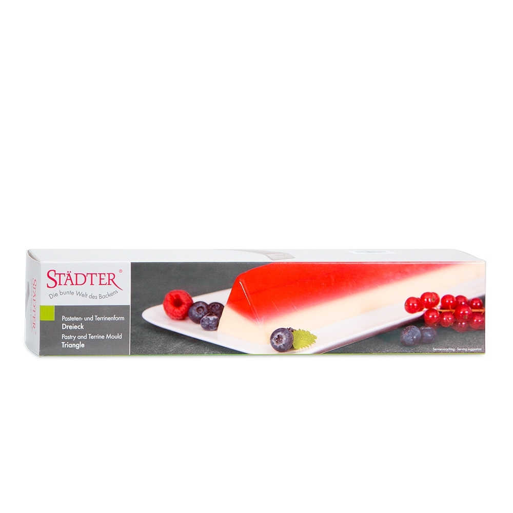 Städter - Pastry and terrine mould Triangle - 30 x 6 x 6 cm - 500 ml