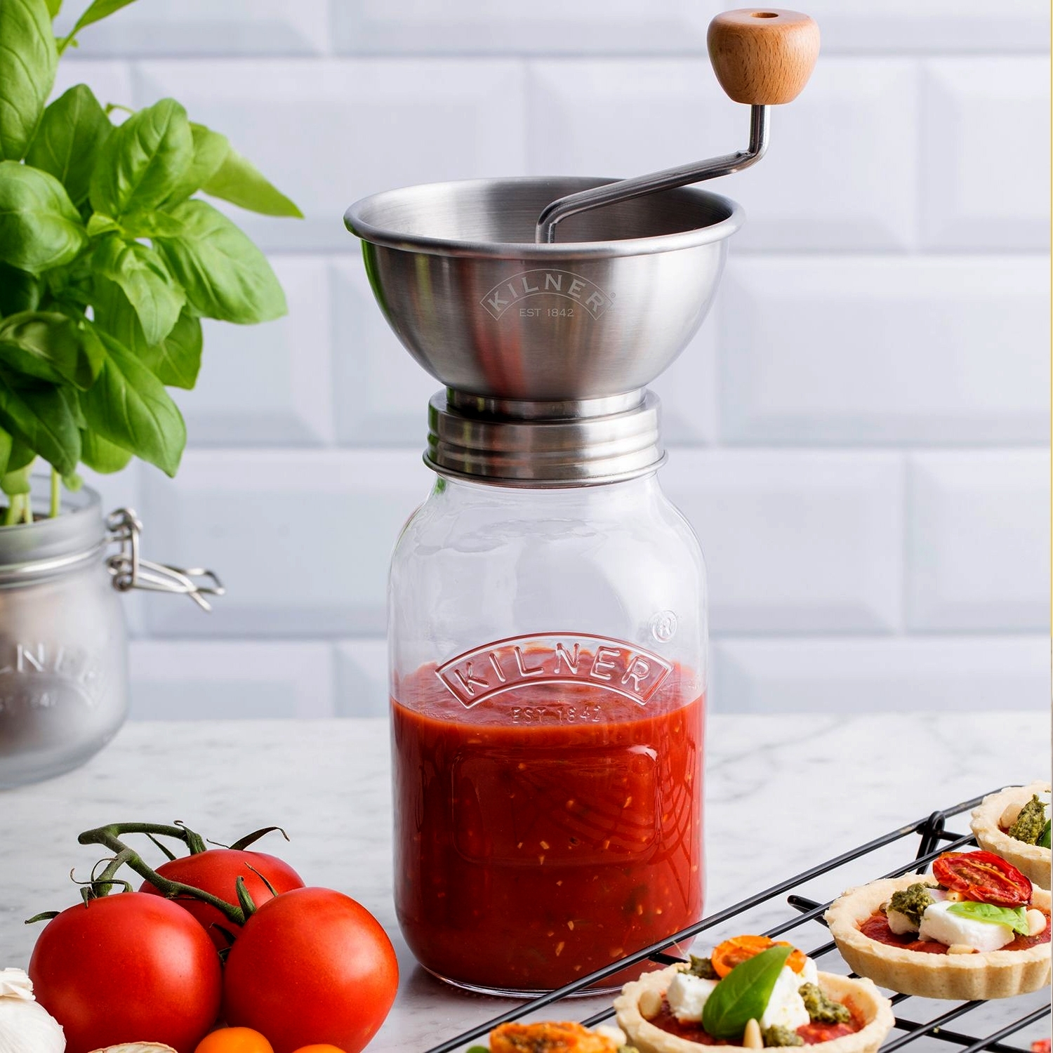 Kilner - Sauce Press Jar Set - 1 L Kilner - Sauce Press Jar Set - 1 L