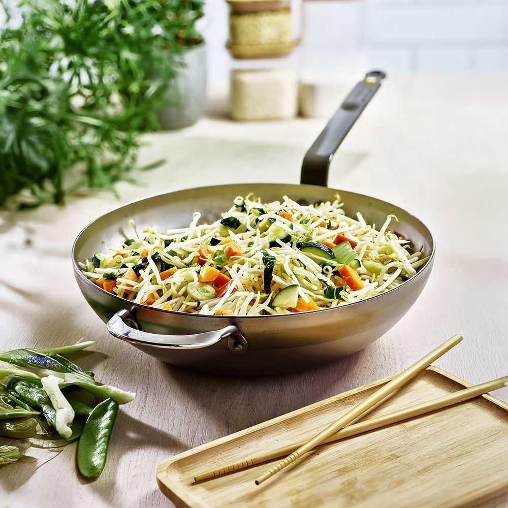 de Buyer - Mineral B - Gewölbter Wok mit Griff - 32 cm de Buyer - Mineral B - Gewölbter Wok mit Griff - 32 cm