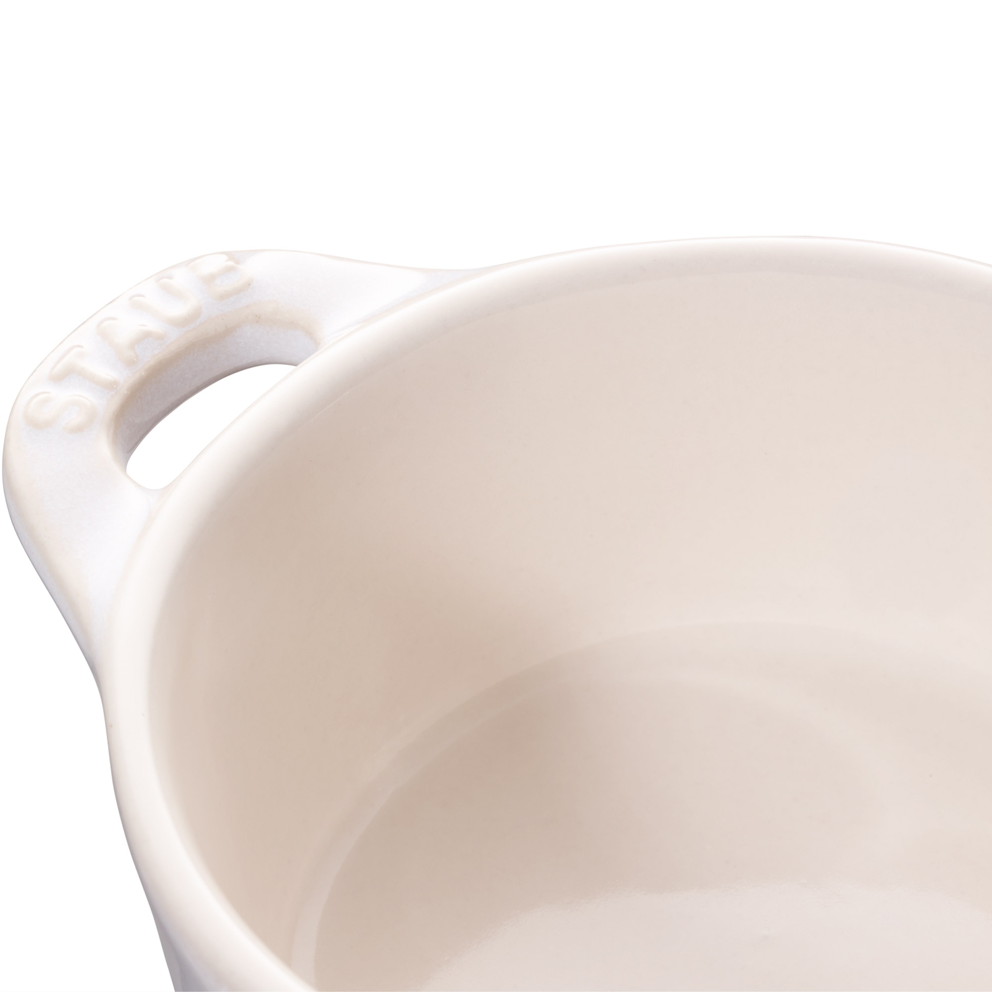 STAUB - Mini Cocotte | rund | 10 cm | elfenbein-weiß