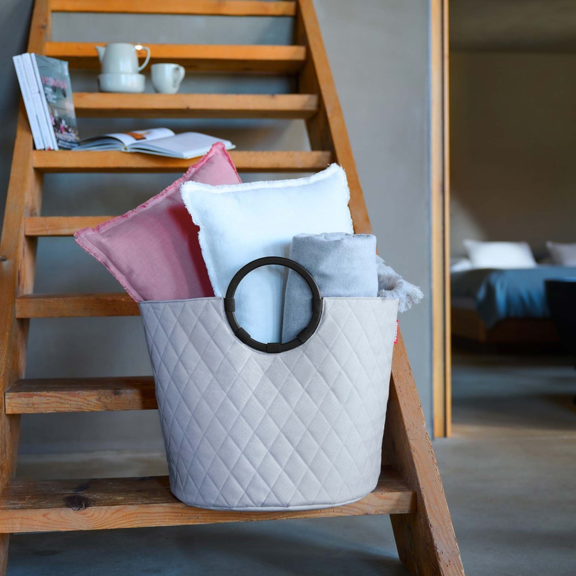 reisenthel - loophome S - frame rhombus light grey reisenthel - loophome S - frame rhombus light grey