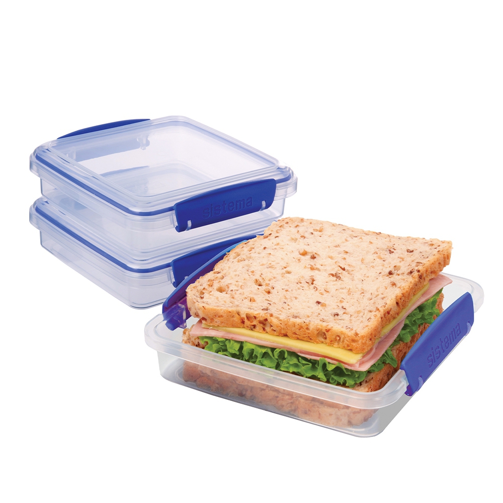 sistema - Klip It Sandwichbox-Set - 3-tlg