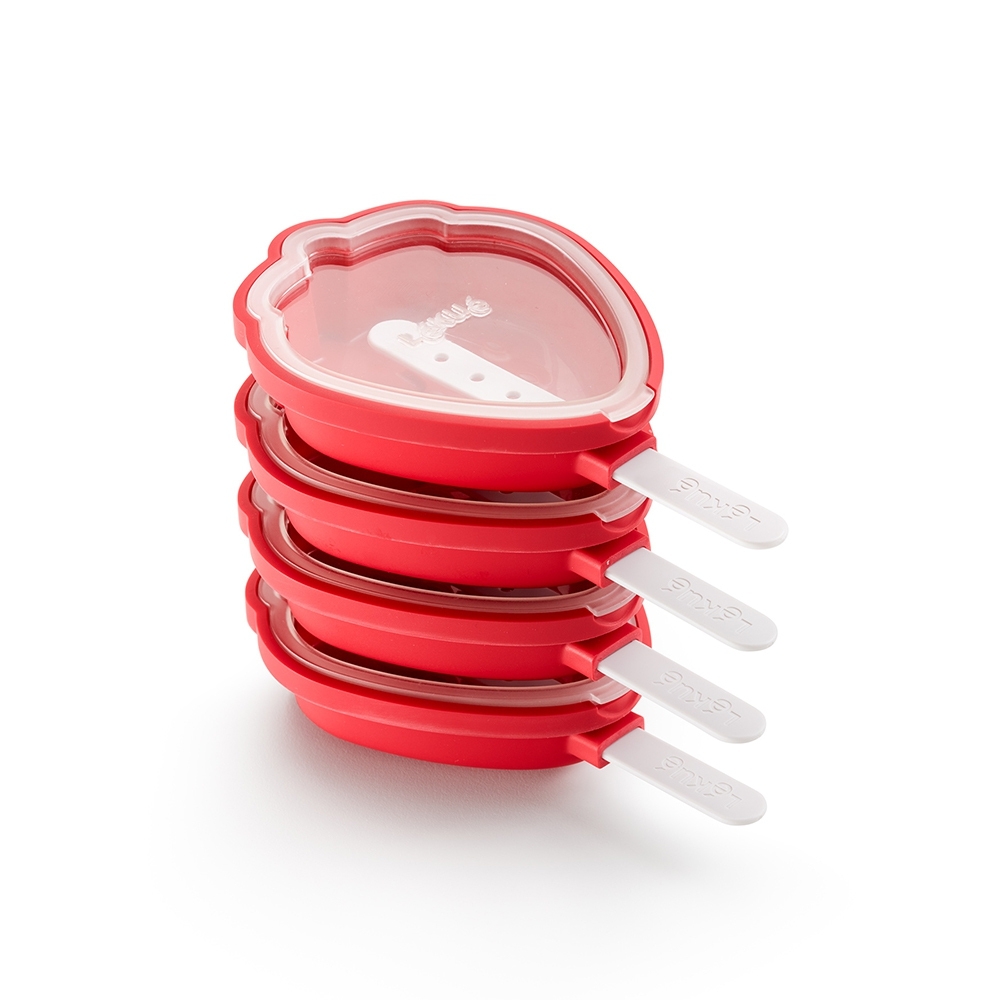 Lékué - ice molds, set of 4 - strawberry Lékué - ice molds, set of 4 - strawberry