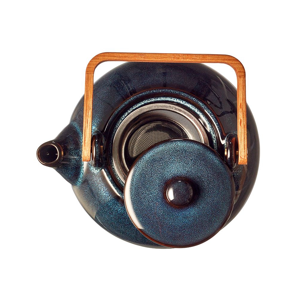 Bitz - Teapot with tea strainer - 1.2 L - dark blue