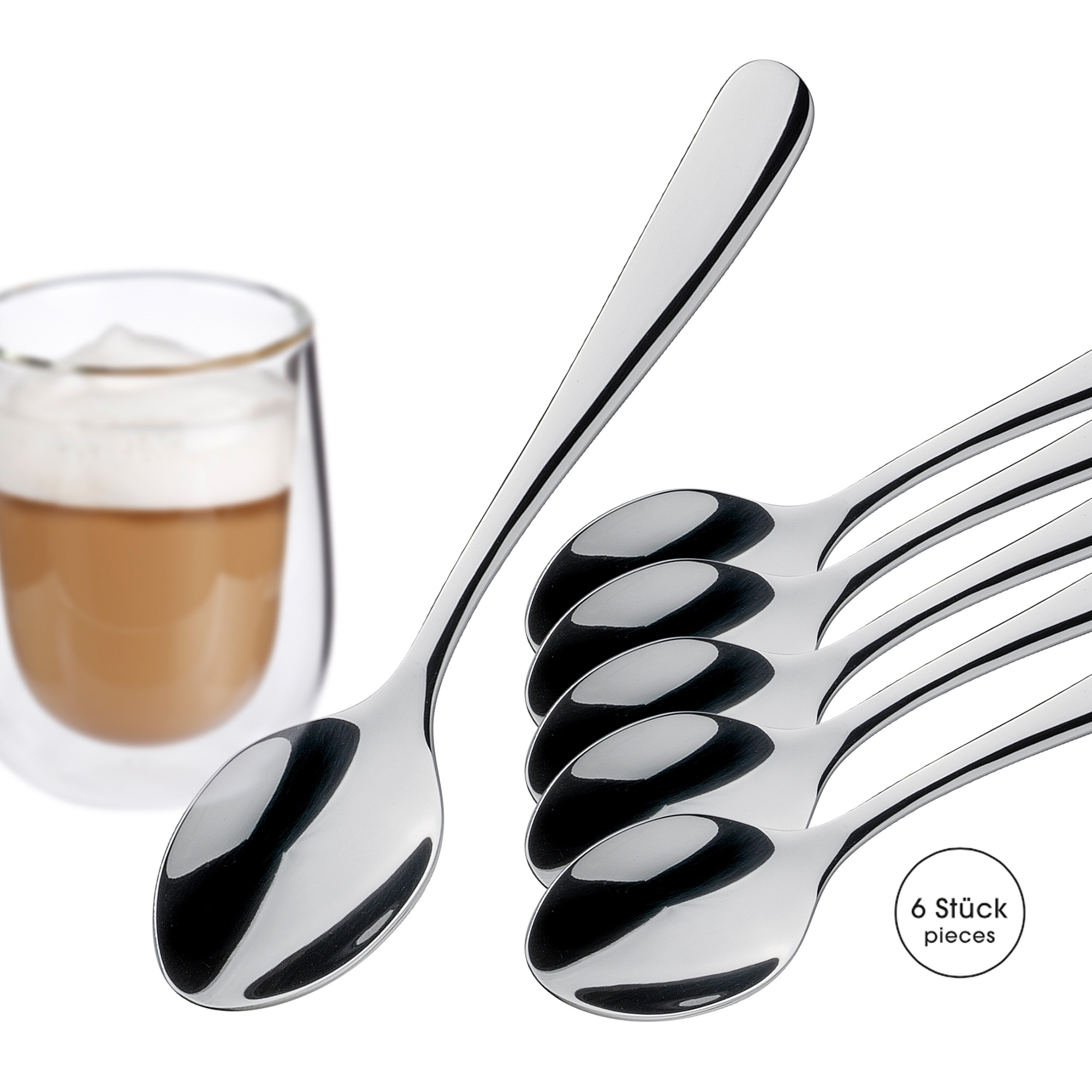 Cilio - Cappuccino spoons - ROMA - Set of 6