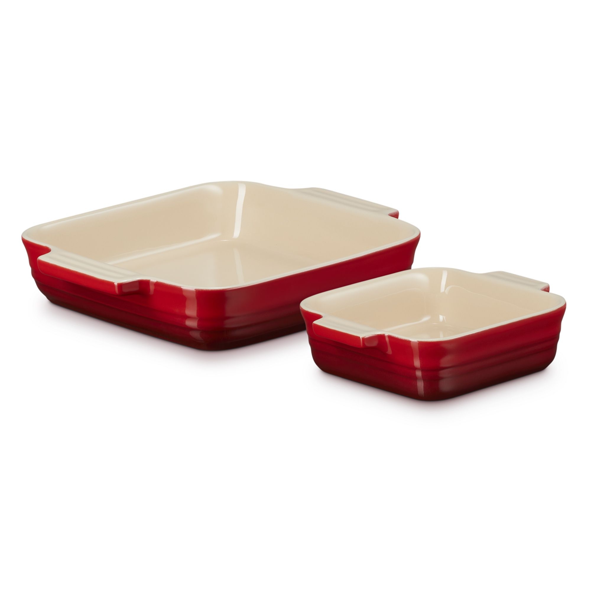 Le Creuset - Set of 2 square baking dishes - Classic - Cerise