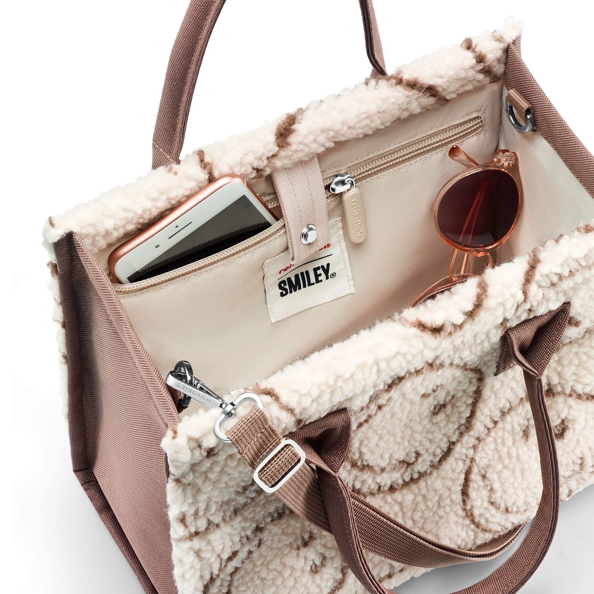 reisenthel - daily shopper XS - smiley ® teddy chocolate